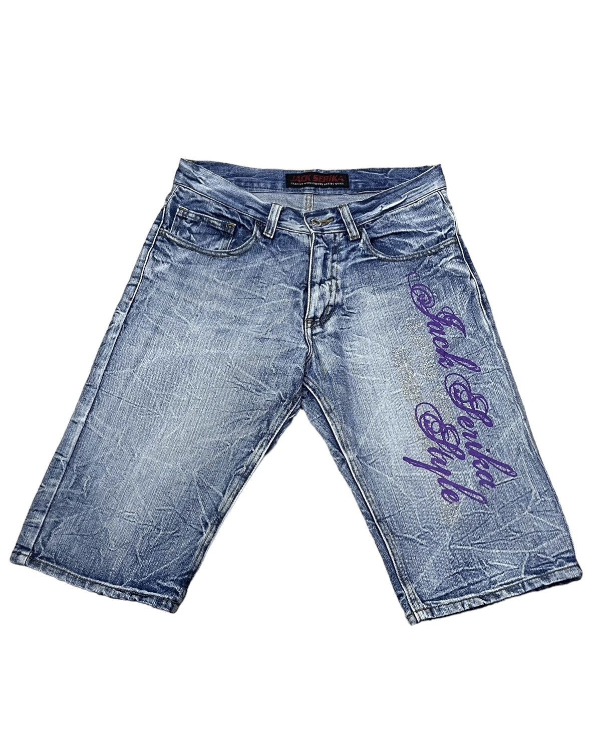 Serica 🔥Vintage JACK SERIKA CRAFTED WITH EXPERT ARTIST WORK Shorts Size US 29 - 3 Thumbnail