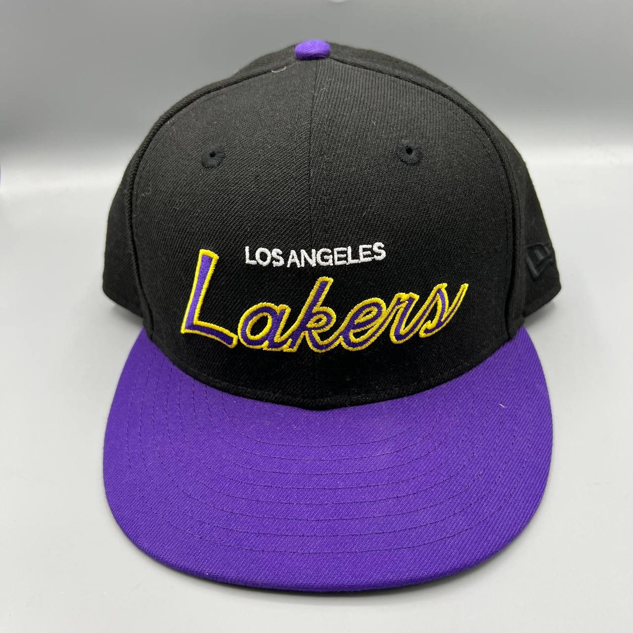 New Era Los Angeles LA Lakers Hat Men Black Purple NBA Snap Back Cap Size ONE SIZE - 1 Thumbnail