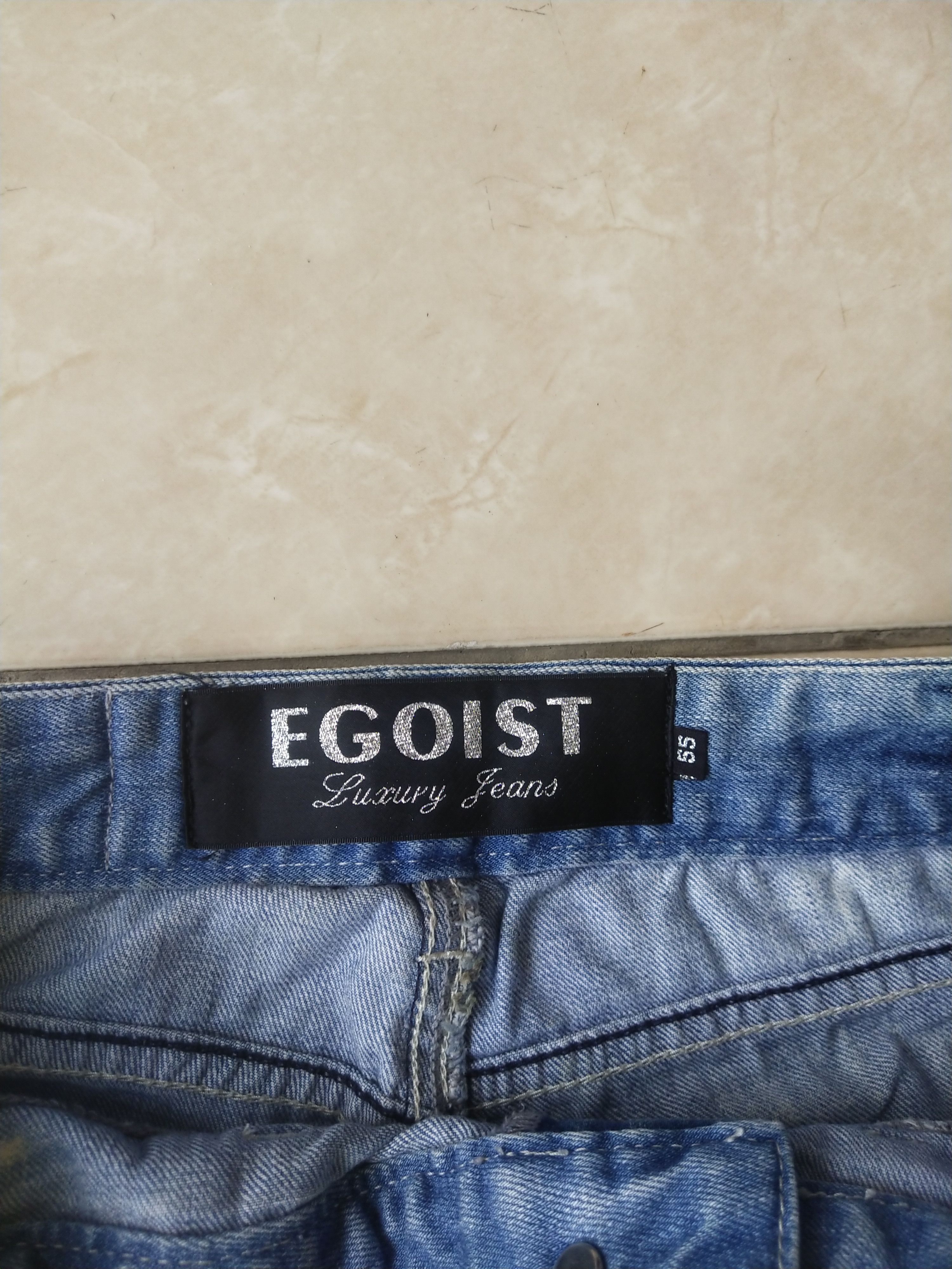 Hysteric Glamour EGOIST Luxury Jeans Rhinestone Embroidered Back Pocket Denim Size 29" - 7 Thumbnail