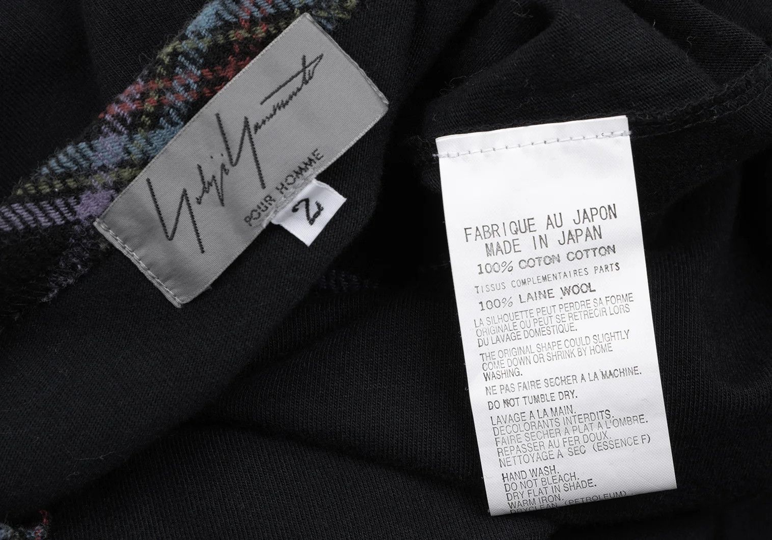 Yohji Yamamoto Yohji Yamamoto Cotton Check Trim T-Shirt Size US M / EU 48-50 / 2 - 10 Thumbnail