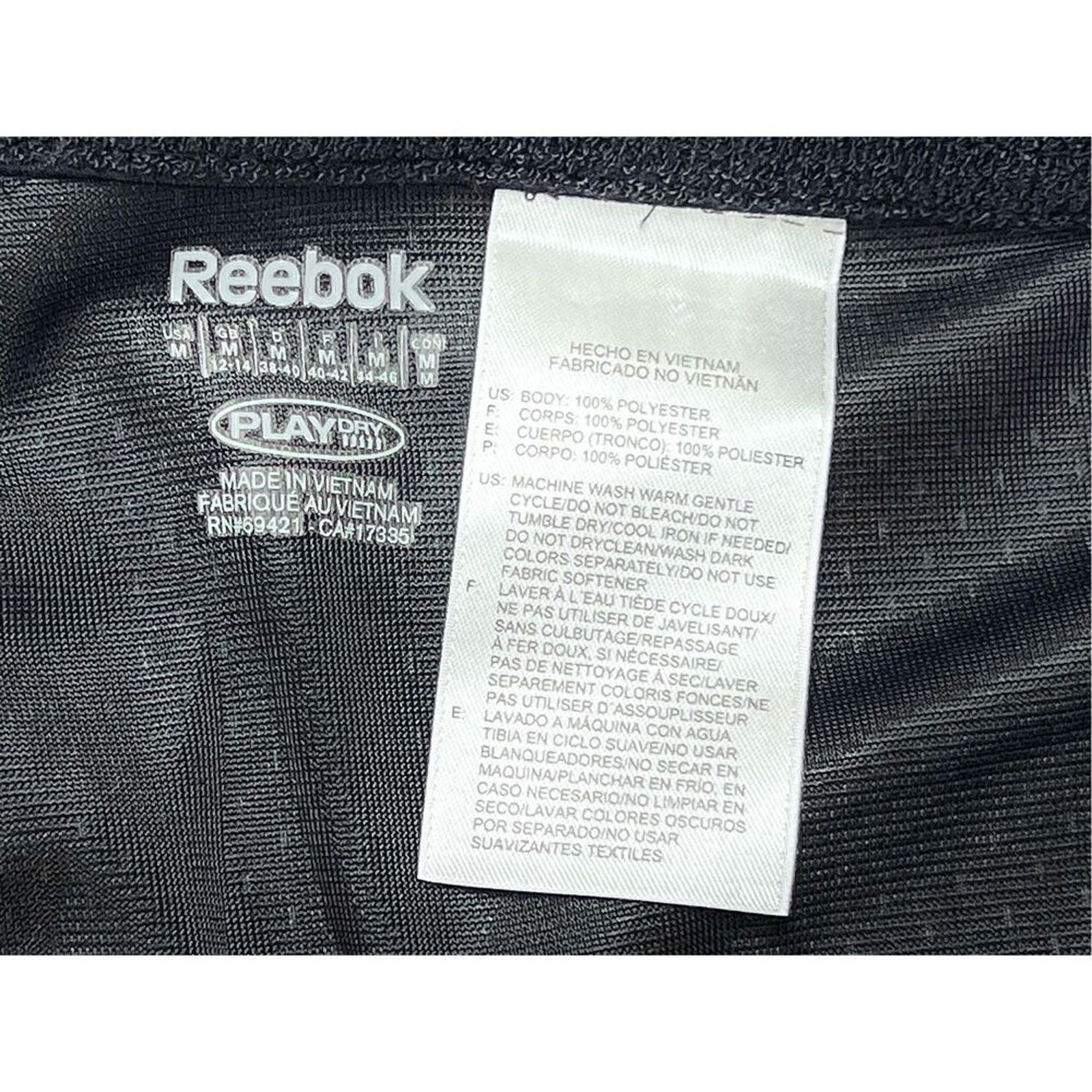 Reebok Reebok Black PlayDry Moisture Wicking 6" Mesh Shorts MEDIUM Size US 32 / EU 48 - 2 Thumbnail