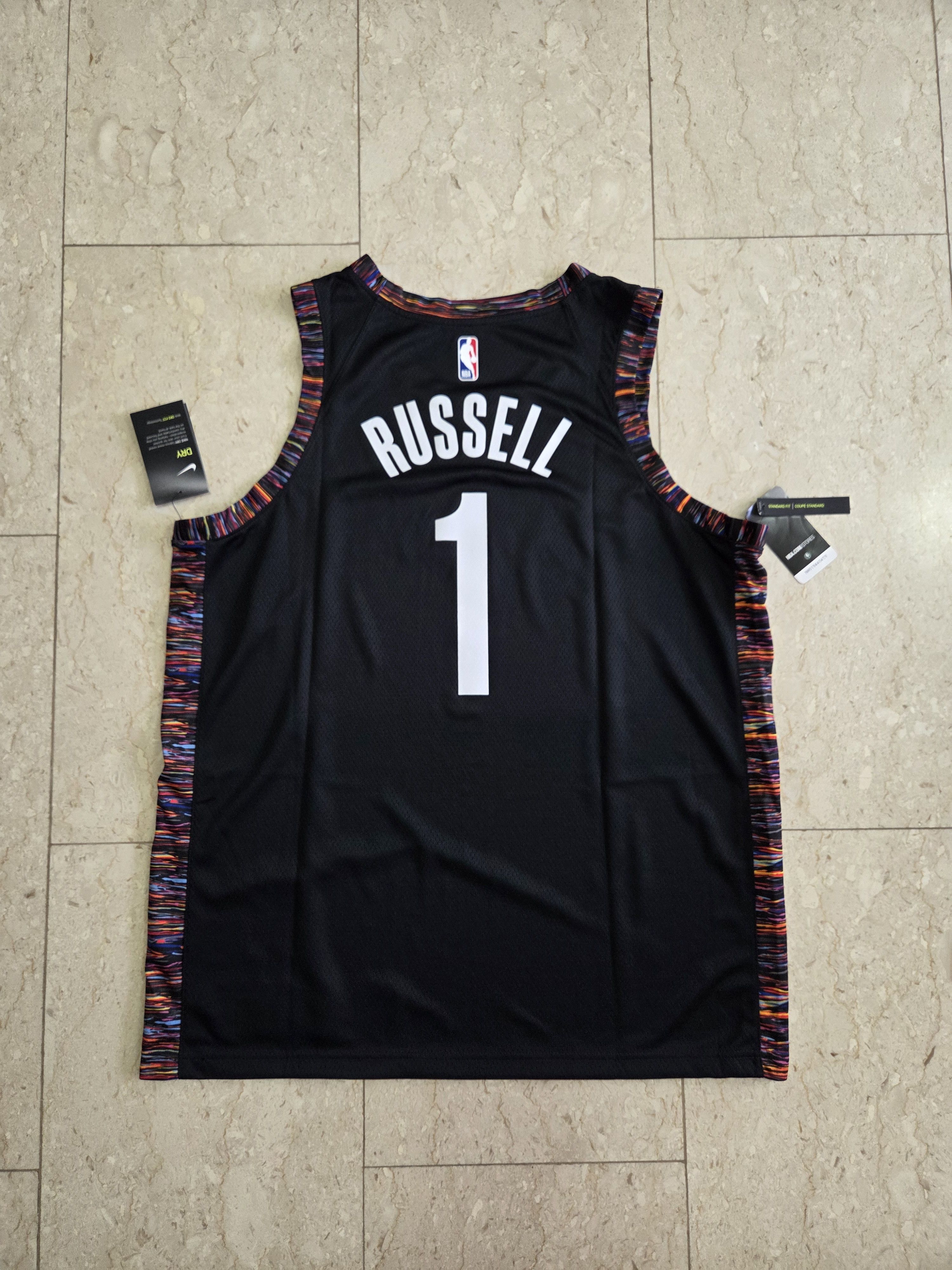 NBA BNWT Authentic Nike Men's Nets 2019 City Swingman Jersey Size US XL / EU 56 / 4 - 2 Thumbnail