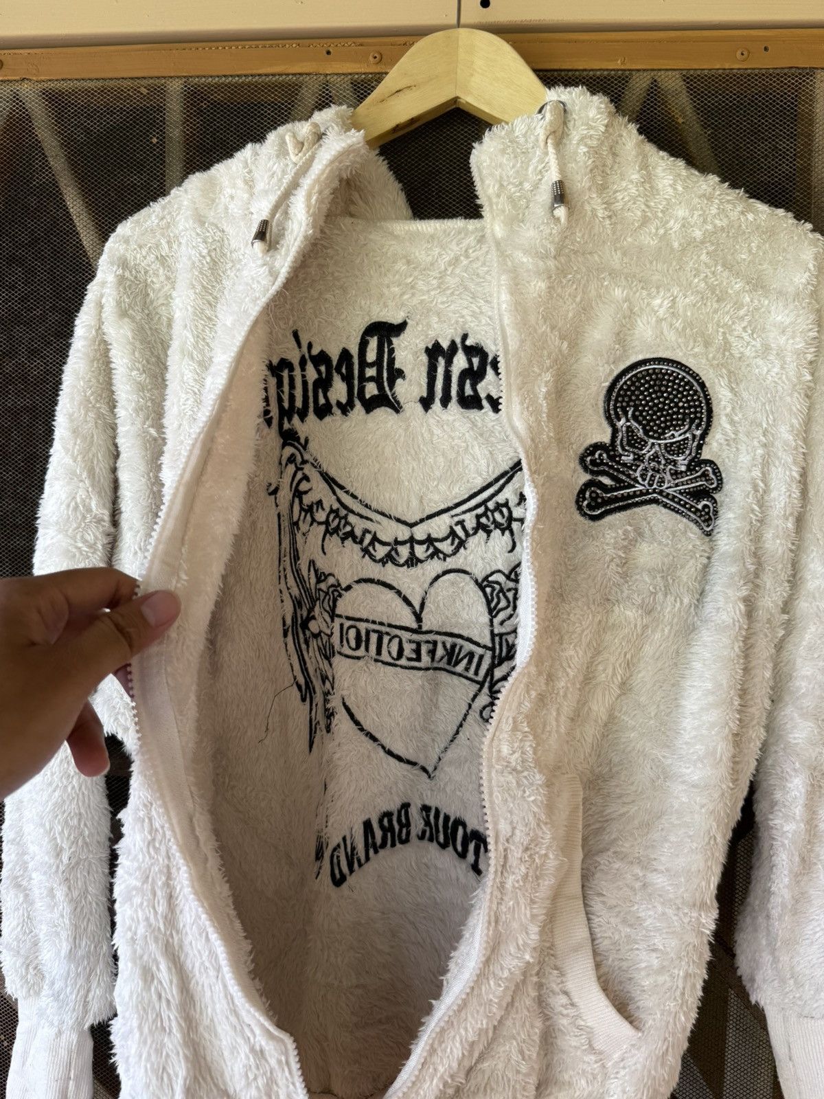 Hysteric Glamour Faux fur hoodie fleece skull Size US L / EU 52-54 / 3 - 5 Thumbnail