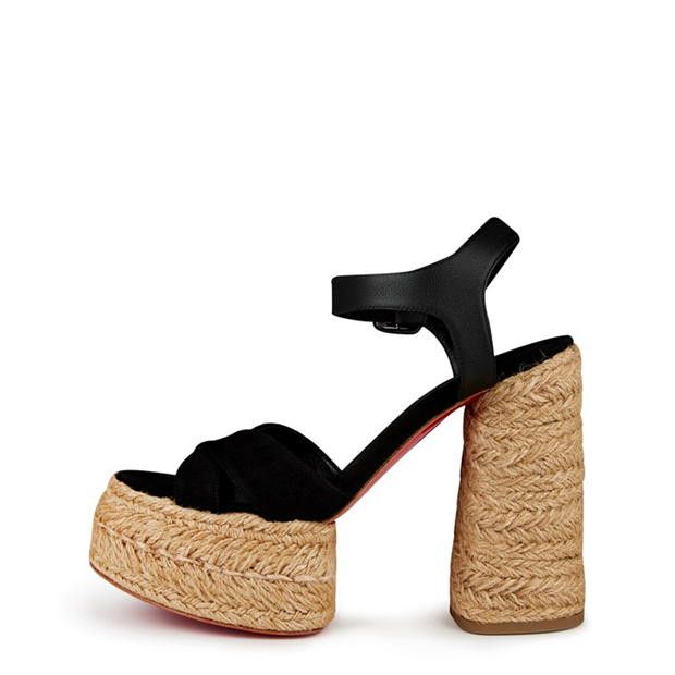 Christian Louboutin Super Calakala 130mm Espadrille Sandals Size US 9 / IT 39 - 3 Thumbnail