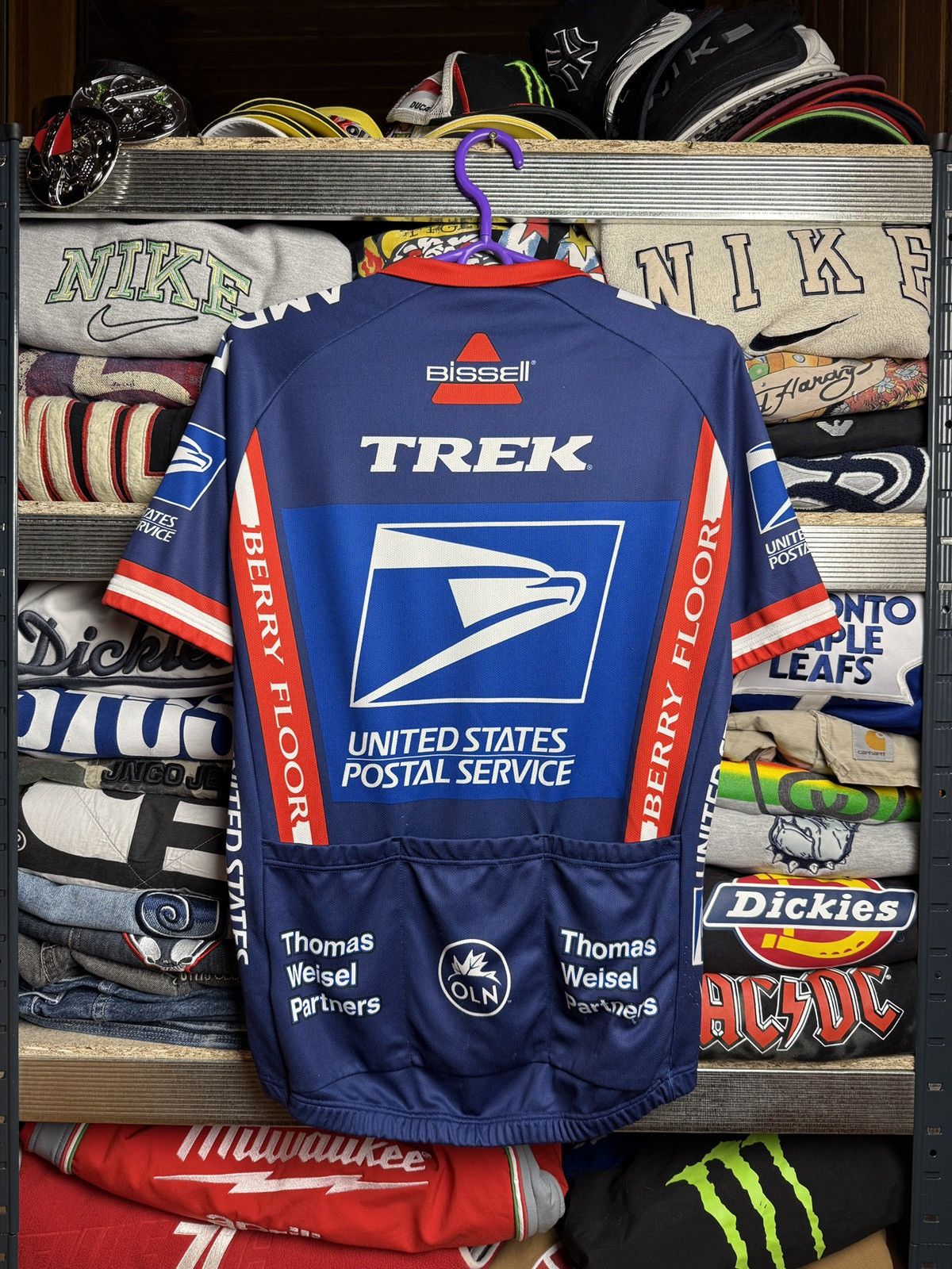 Other USPS Cycling Jersey Nike Subaru Trek Pockets Half-Zip Size US M / EU 48-50 / 2 - 2 Thumbnail