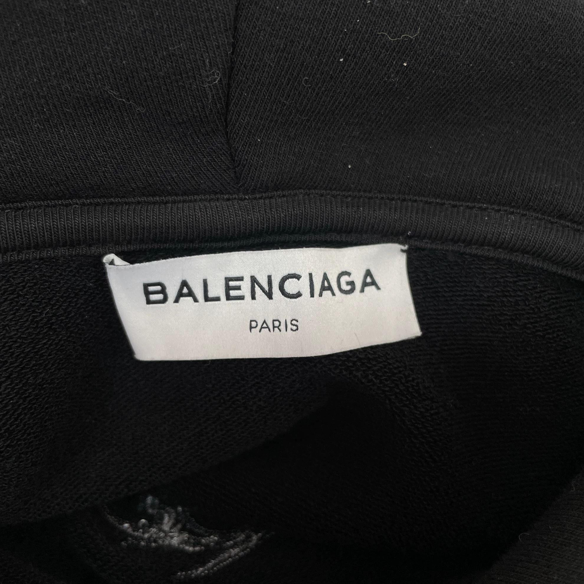 Balenciaga Balenciaga Black Hoodie XS Consignment Size XS / US 0-2 / IT 36-38 - 5 Thumbnail