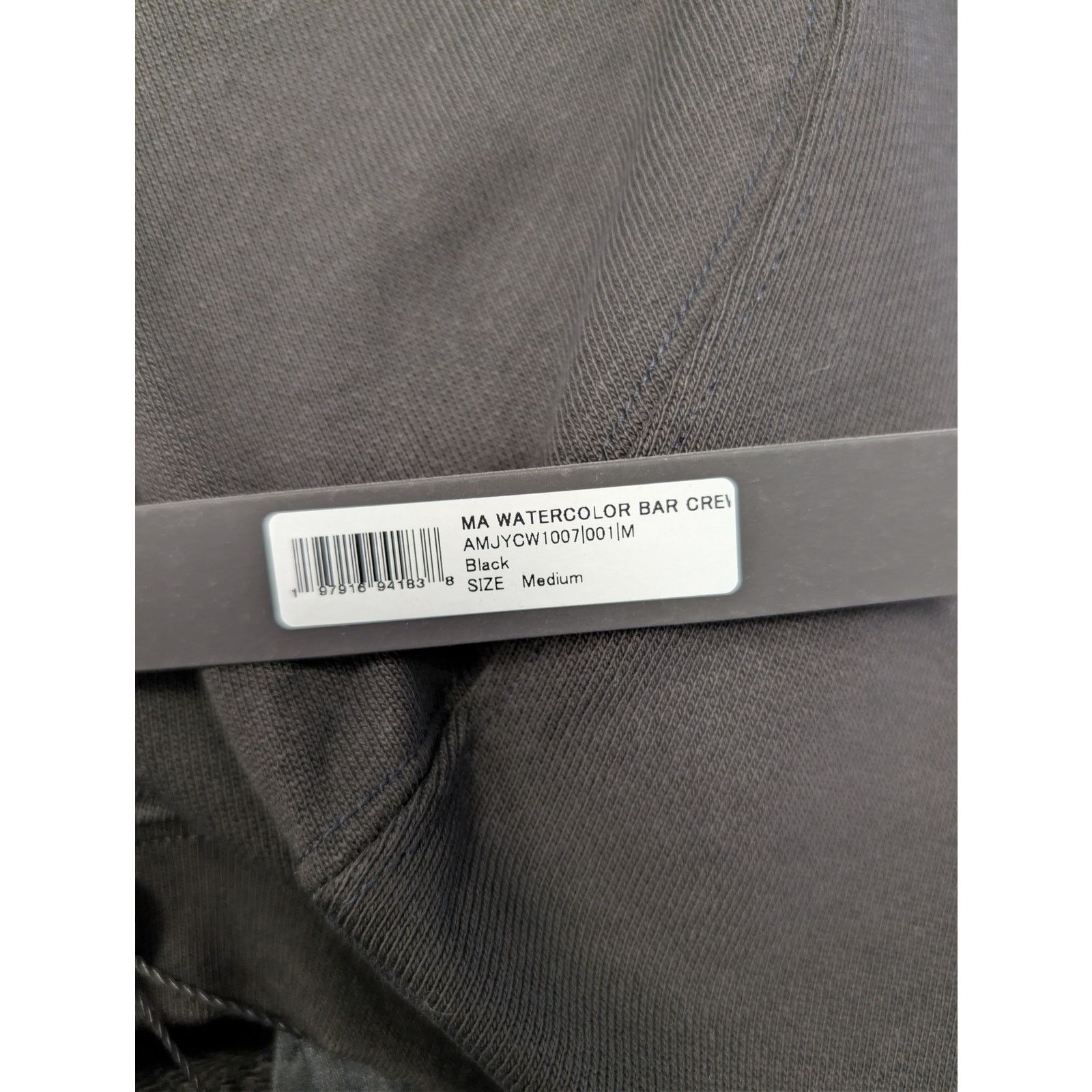 Amiri o1rshd1 MA Watercolor Bar Crewneck Sweatshirt in Black M Size US M / EU 48-50 / 2 - 20 Thumbnail
