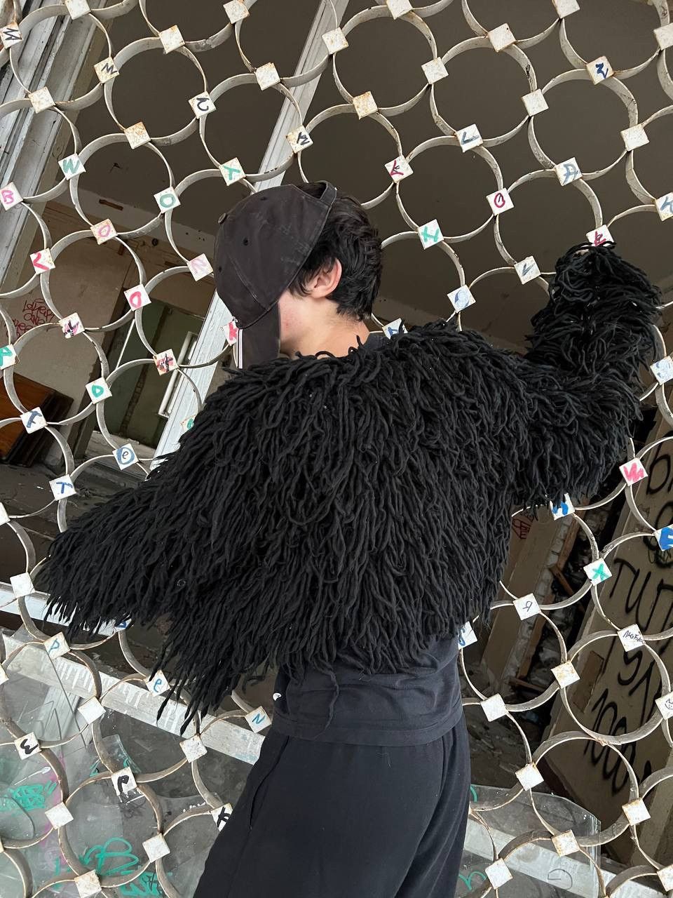 Japanese Brand × Vintage Vintage Opium Fuzzy Fur Owens Carti Style Bomber Avantgarde Size US M / EU 48-50 / 2 - 9 Thumbnail
