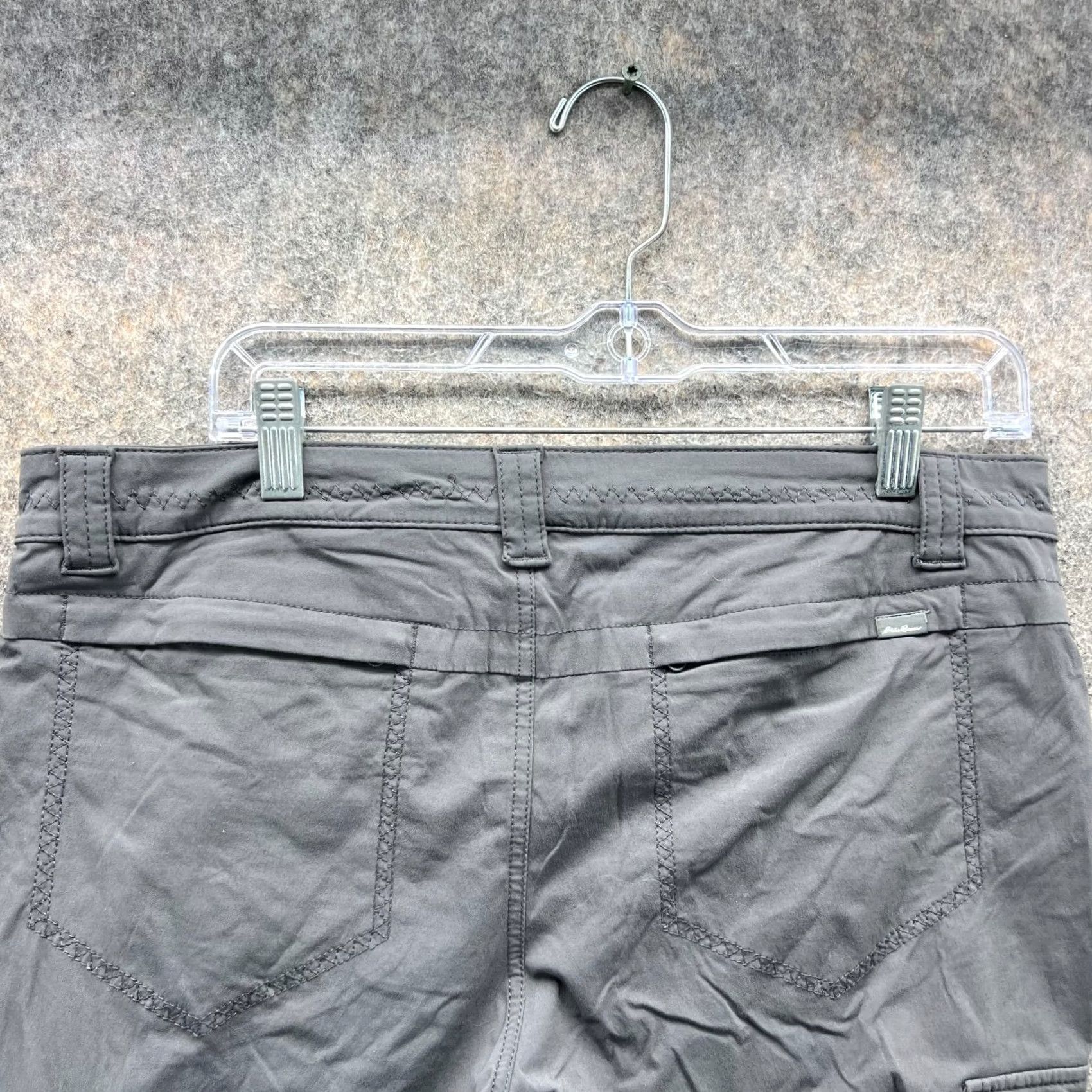 Eddie Bauer VINTAGE Eddie Bauer Pants Women 12 Gray Chino Flat Front Capri Hiking Cargo Stretch Capris Crew Mens? Size 34" / US 12 / IT 48 - 4 Thumbnail