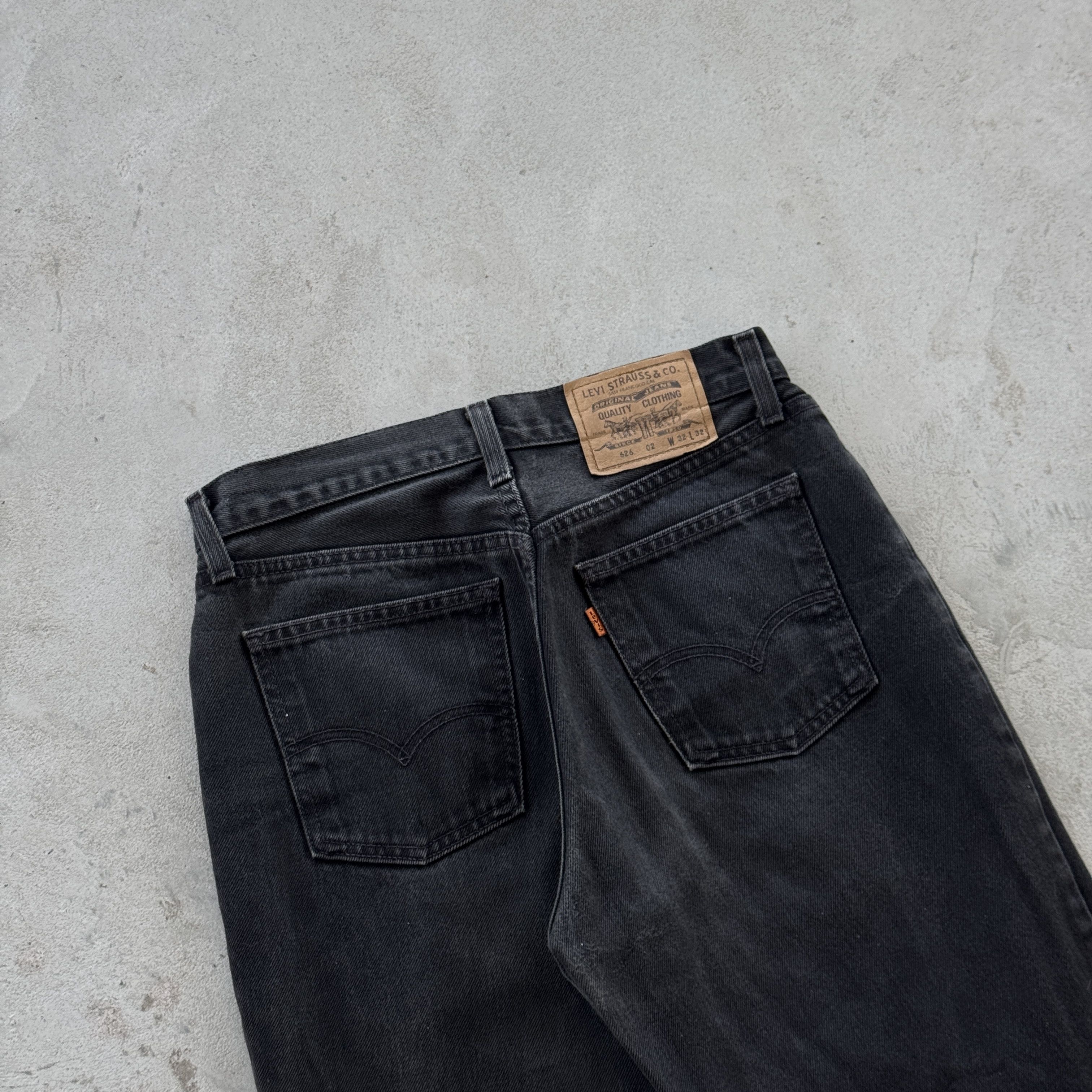 Levi's Vintage Levi’s 626 Orange Tab Black Denim Jeans W32 L32 Size US 32 / EU 48 - 4 Thumbnail