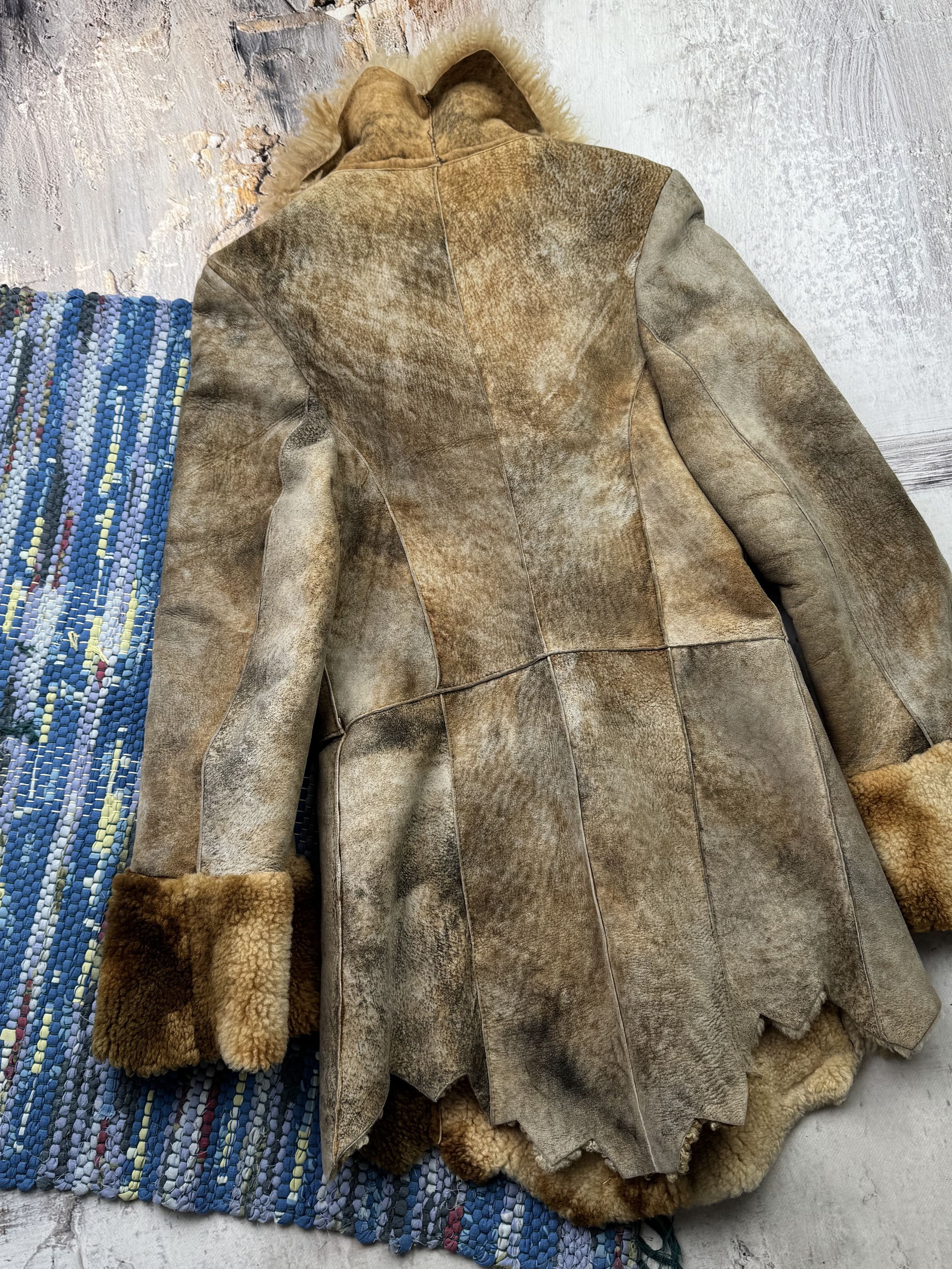 Vintage Vintage Real Sheepskin Faded Jacket A678D15(466) Size XS / US 0-2 / IT 36-38 - 12 Thumbnail