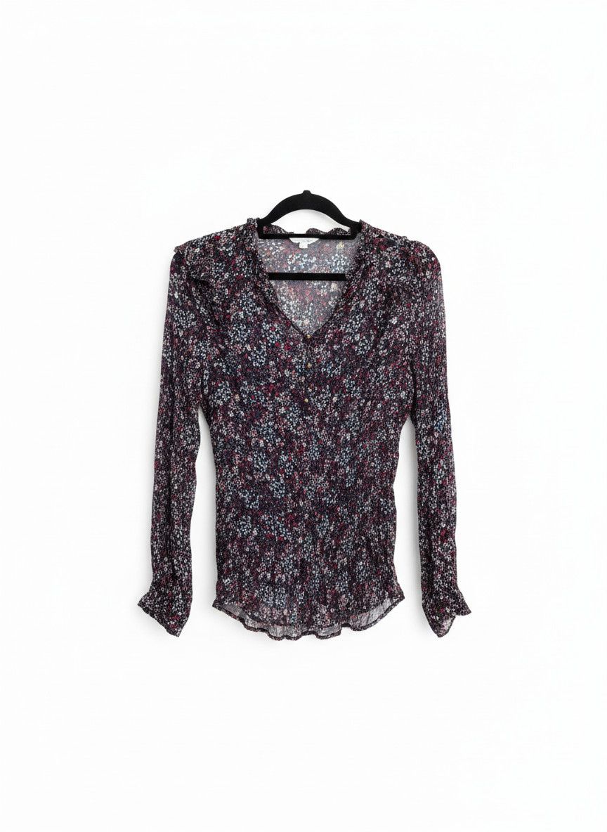 Other Witchery Solid Black Long Sleeve Blouse Women's Size 4 Size XS / US 0-2 / IT 36-38 - 1 Thumbnail