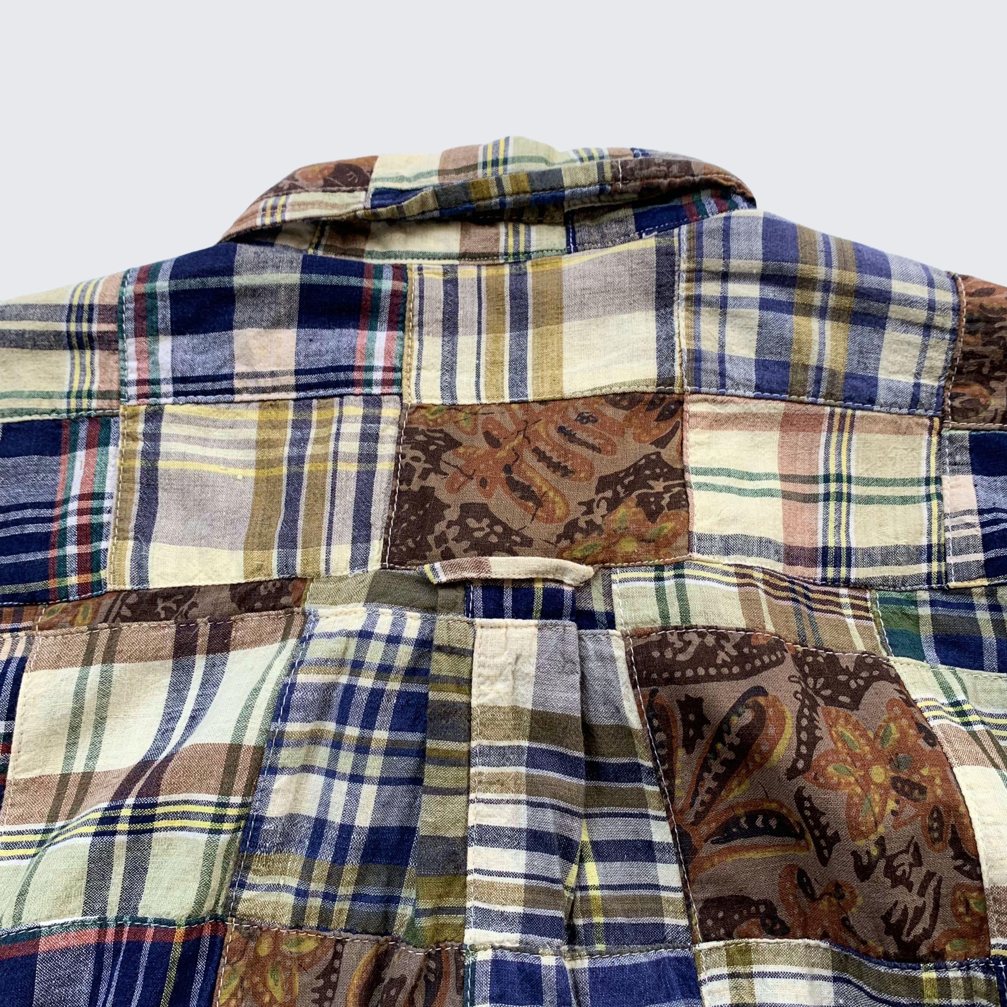Nautica Patchwork Plaid 1990s Nautica Jeans USA Button Shirt Size US L / EU 52-54 / 3 - 7 Thumbnail
