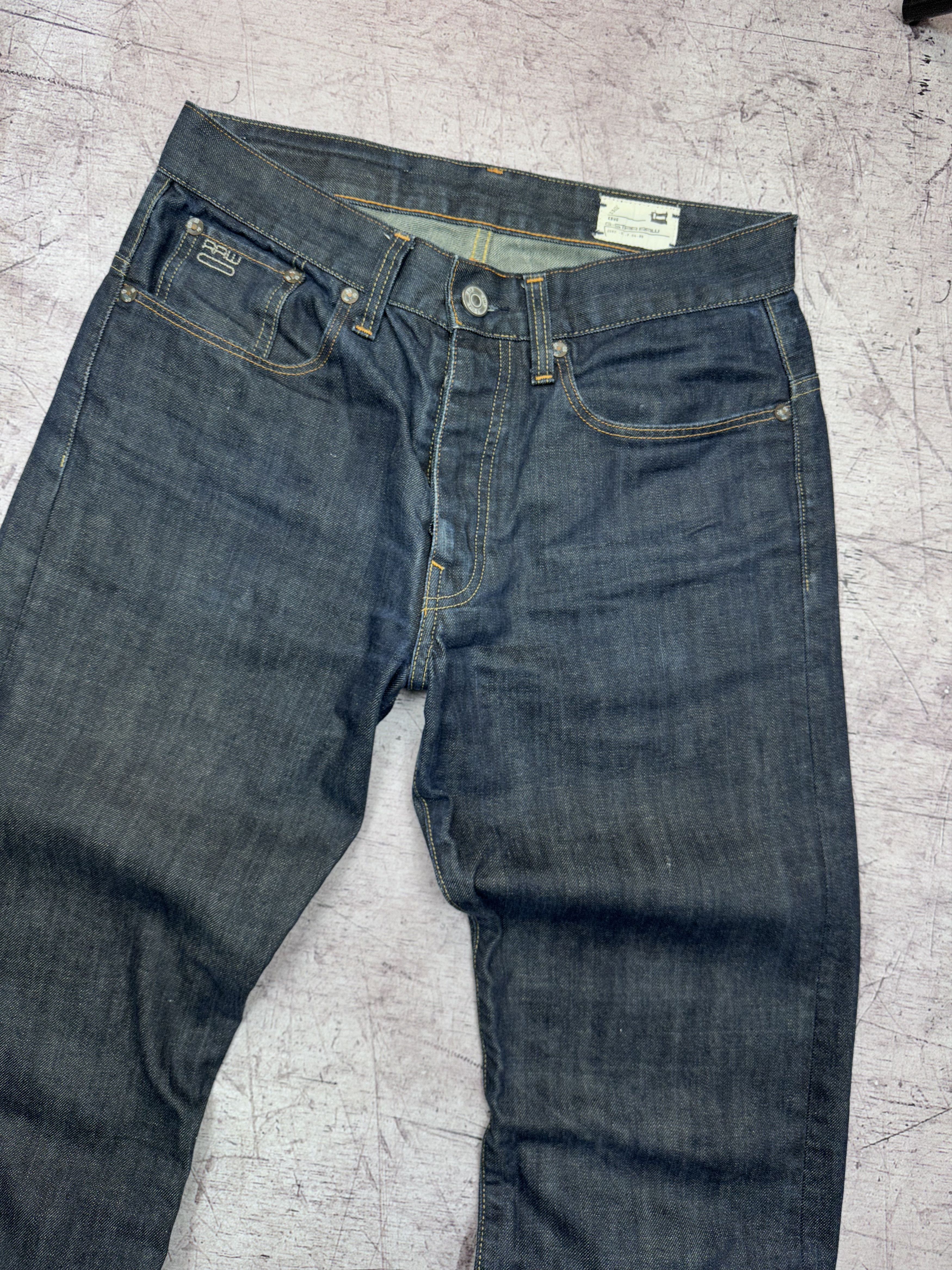G-Star G Star Raw 3301 Straight Mens Denim Pants Jeans Size US 31 - 5 Thumbnail