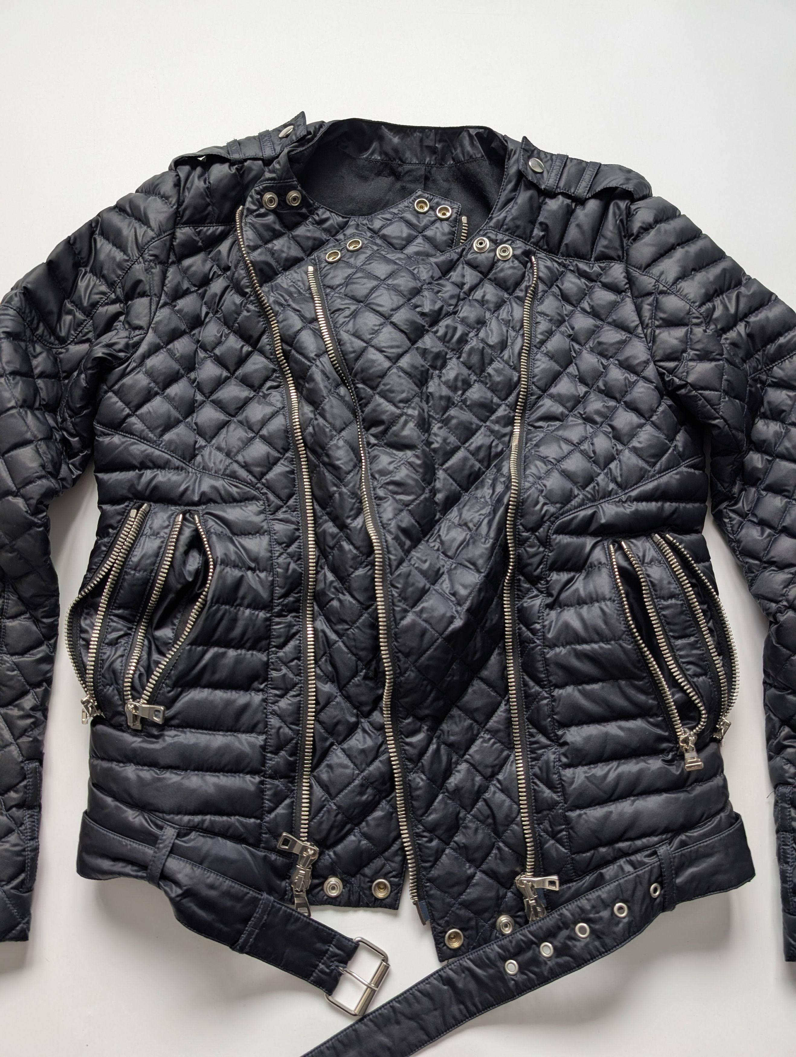 Balmain Balmain Quilted Biker Jacket FW12 (Oliver Rousteing) Size US L / EU 52-54 / 3 - 15 Thumbnail