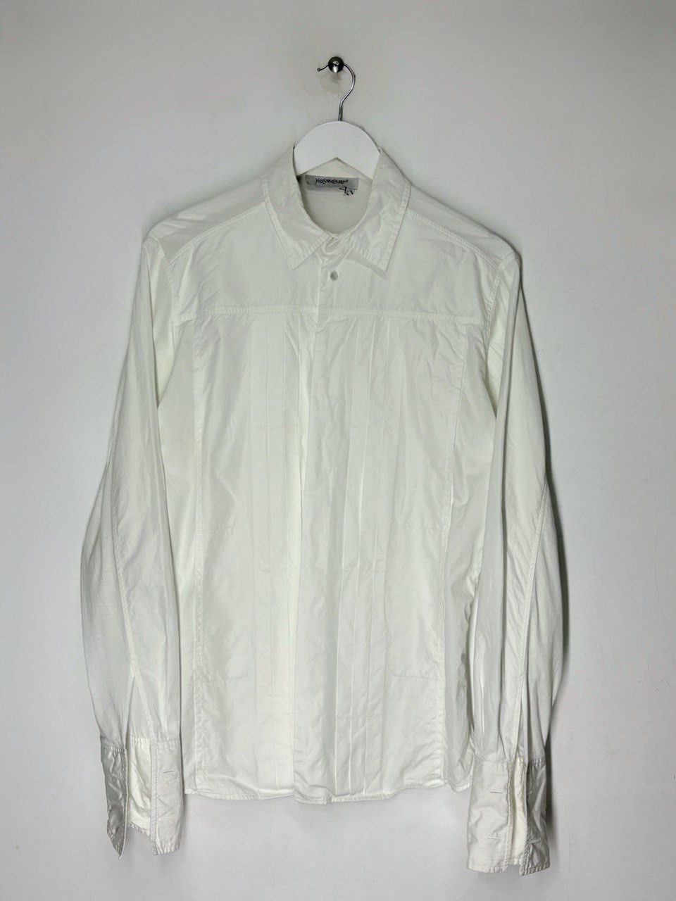Yves Saint Laurent Yves Saint Laurent by Tom Ford Pleated Dress Shirt Size US M / EU 48-50 / 2 - 1 Thumbnail
