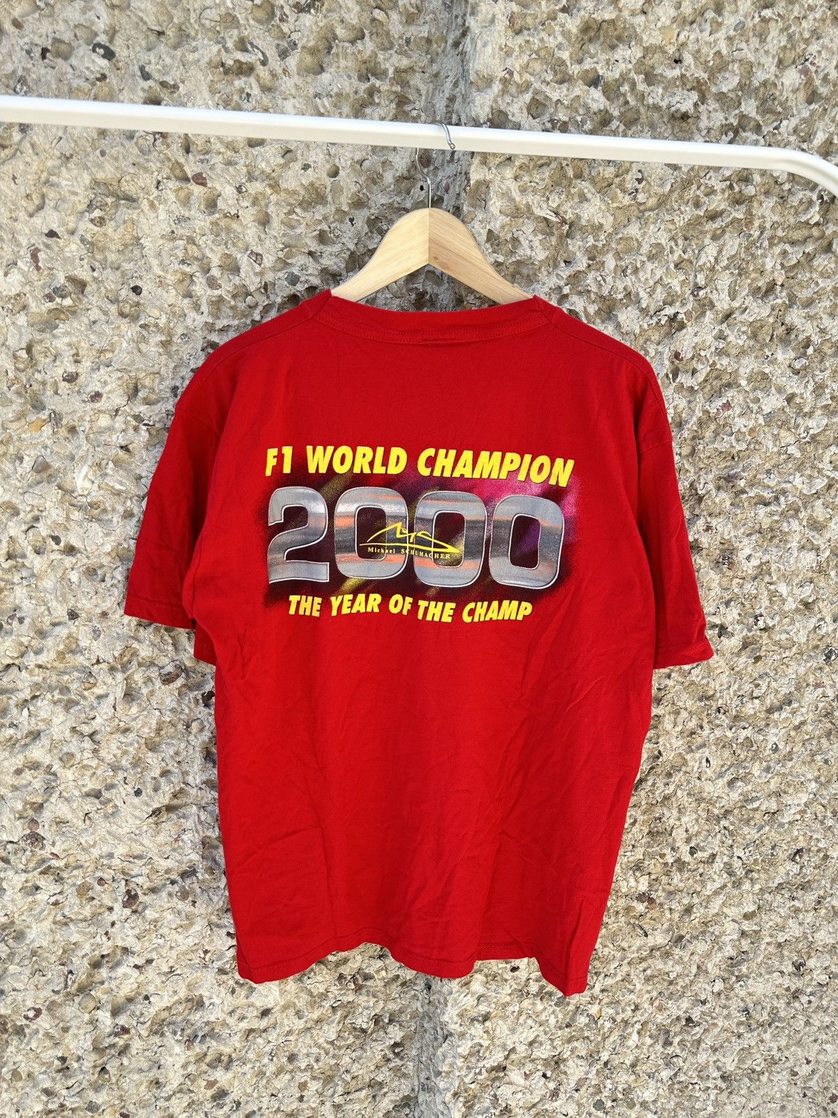 Formula 1 × Vintage Vintage Michael Shumacher 2000 world champion f1 tee Size US L / EU 52-54 / 3 - 2 Thumbnail