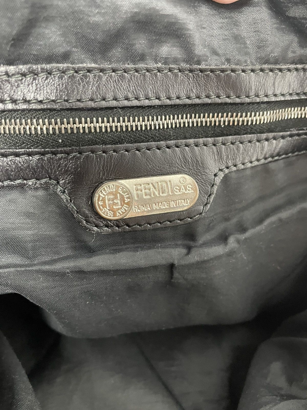 Fendi Fendi Black Nylon Shoulder Bag Size ONE SIZE - 10 Thumbnail