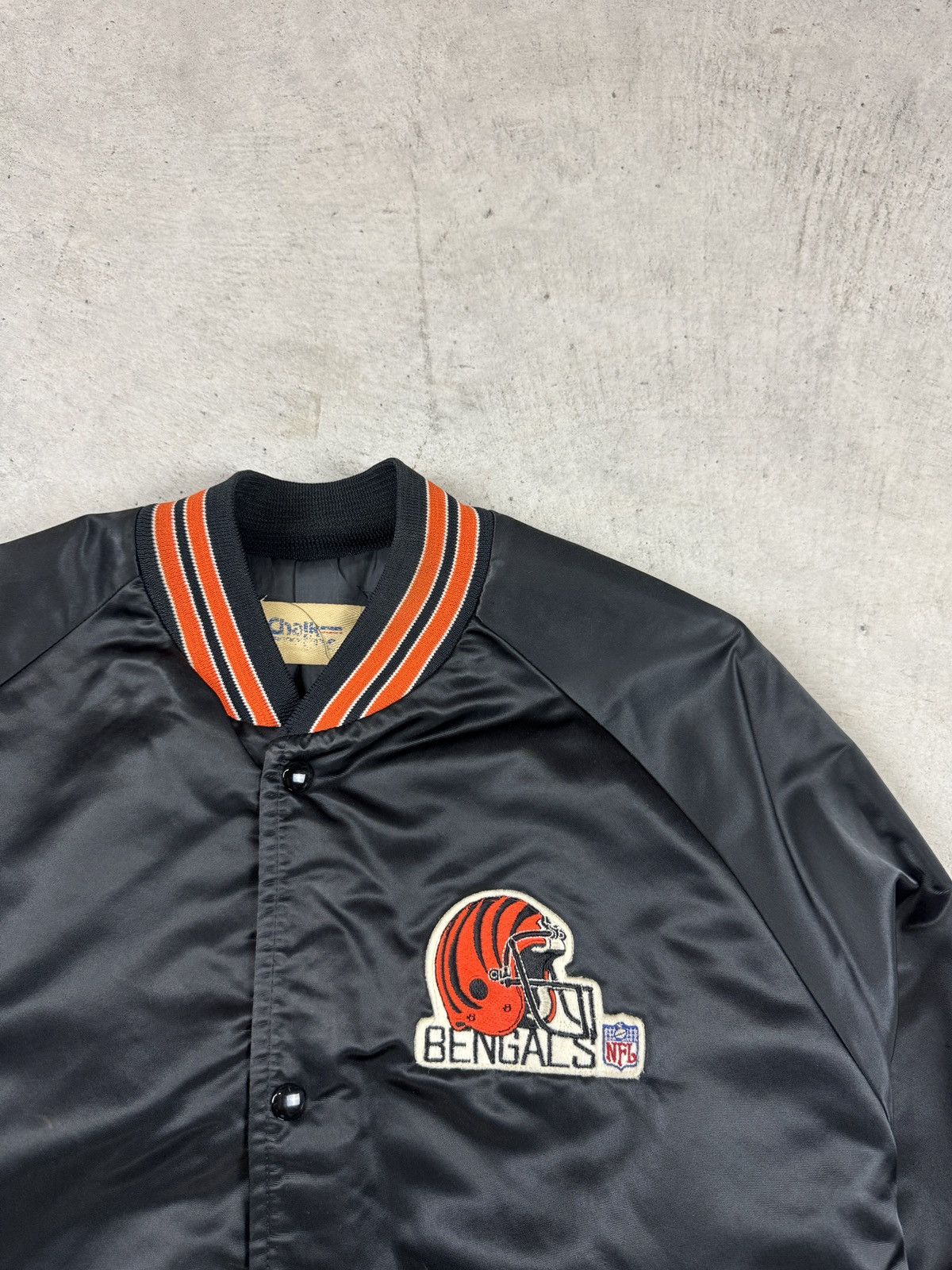 Chalk Line × Vintage 1990’s Bengals Chalk Line Bomber Jacket Size US L / EU 52-54 / 3 - 4 Thumbnail
