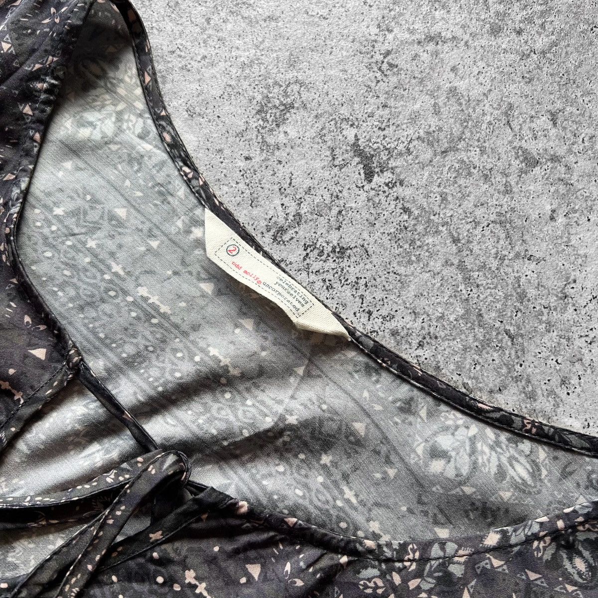 Odd Molly Odd Molly Women Gray Long Sleeve Blouse Top Shirt Full Print Size M / US 6-8 / IT 42-44 - 6 Thumbnail