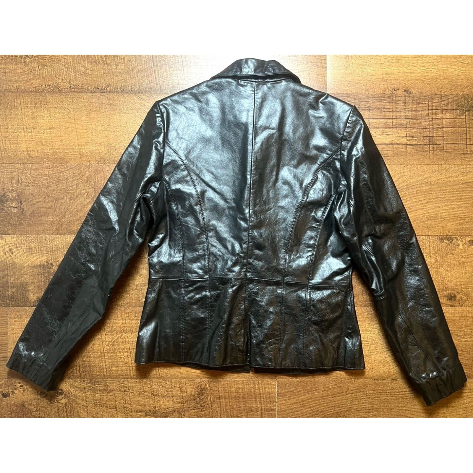 Vintage VINTAGE Wilsons Leather Jacket Womens Leather Cafe Racer Motorcycle Size Small Black Jacket Size S / US 4 / IT 40 - 2 Thumbnail