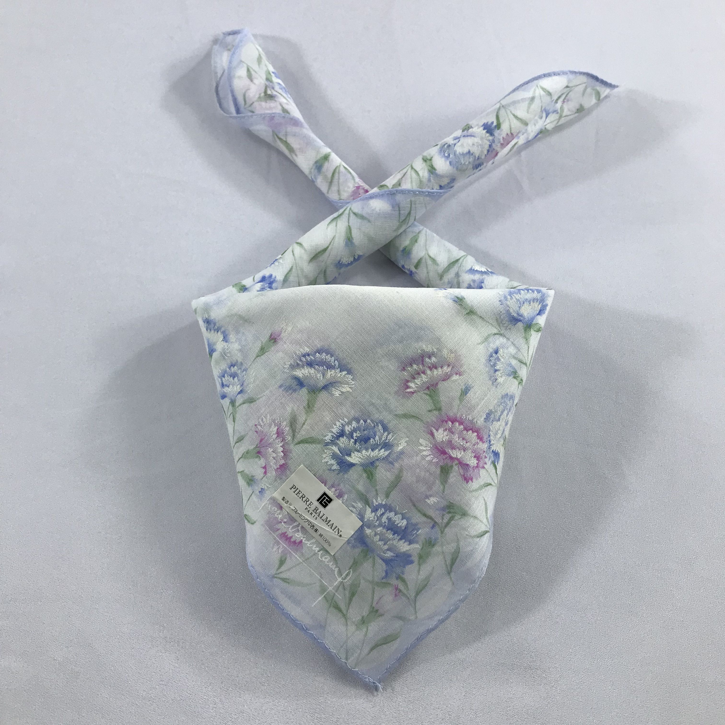 Pierre Balmain × Vintage Pierre Balmain Bandana / Handkerchief / Neckerchief - S2176 Size ONE SIZE - 3 Thumbnail