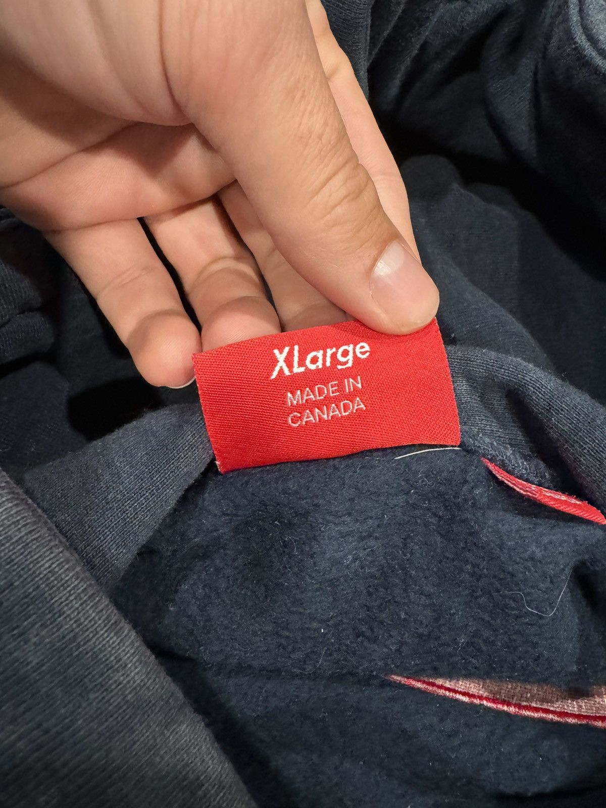 Supreme Supreme Box Logo Navy/Red Size US XL / EU 56 / 4 - 4 Thumbnail