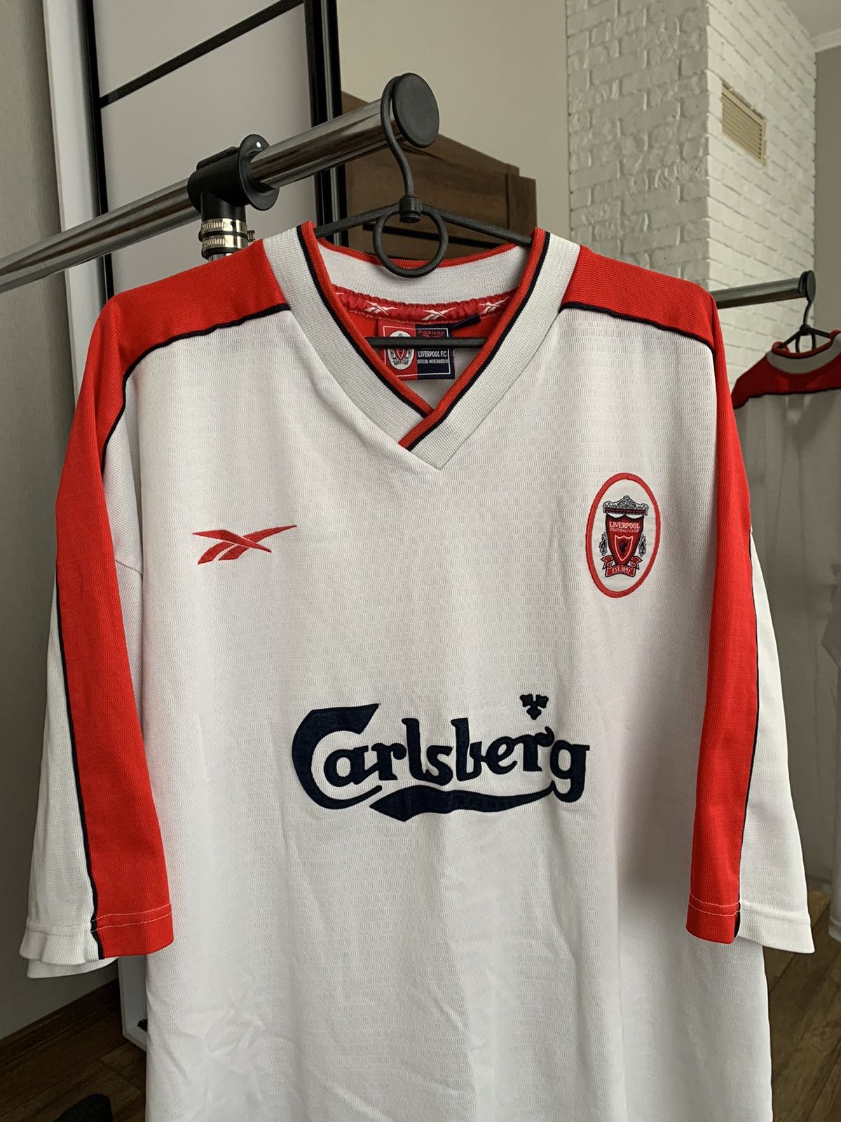 Reebok 1998/1999 FC Liverpool Reebok Vintage Soccer Jersey T-Shirt Size US XXL / EU 58 / 5 - 3 Thumbnail