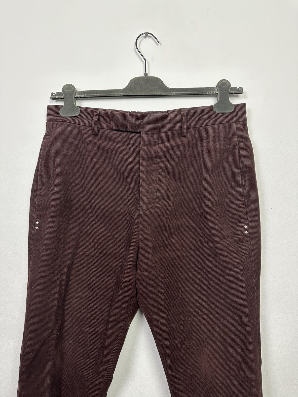 Rick Owens FW20 ‘PERFORMA’ Corduroy Cropped Trousers Size US 30 / EU 46 - 3 Thumbnail