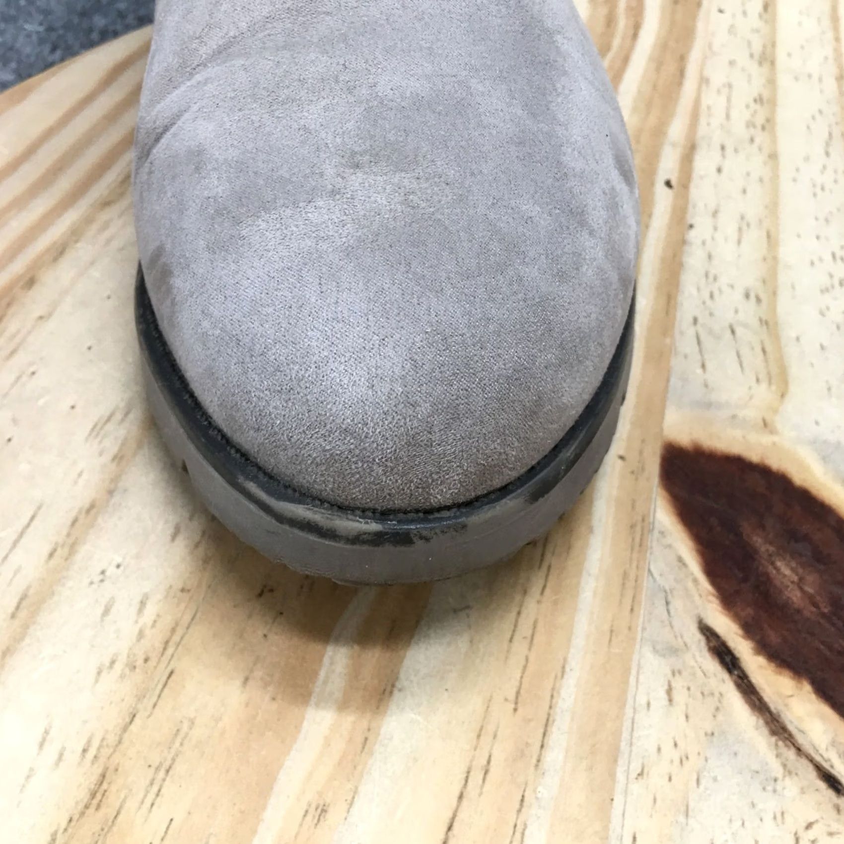 Vintage Kelly & Katie Boots Womens 11 Bashia Bootie Gray Fur Lined Casual Ankle Top Shoes Boots Women M Gray Fur Lined Casual Ankle Bootie Size L / US 10 / IT 46 - 5 Thumbnail