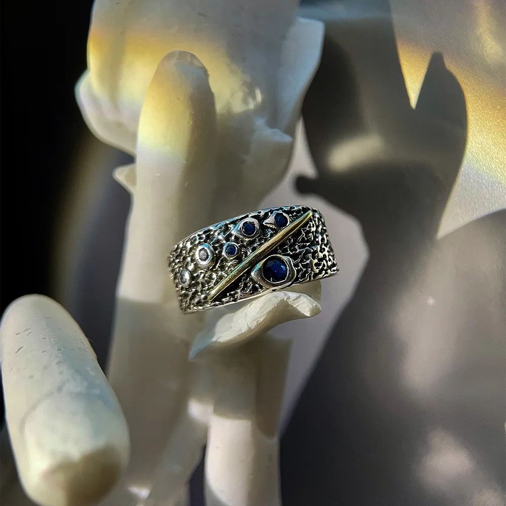 Vintage Retro Shower Stars Ring Size ONE SIZE - 5 Thumbnail