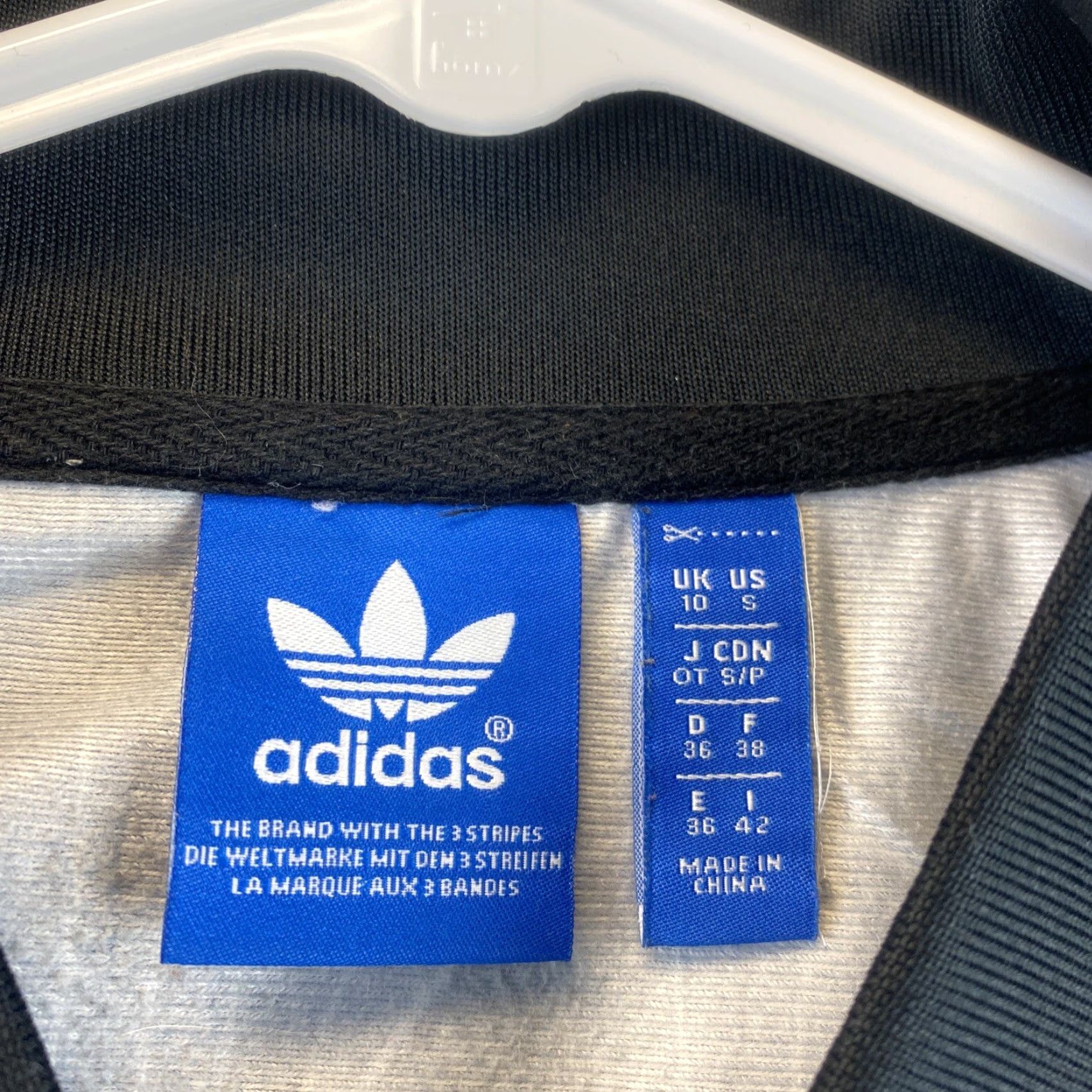 Adidas adidas Track Jacket Mens S Full Zip 3 Striped Gray Athletic Geometric 87-57 Size US S / EU 44-46 / 1 - 4 Thumbnail