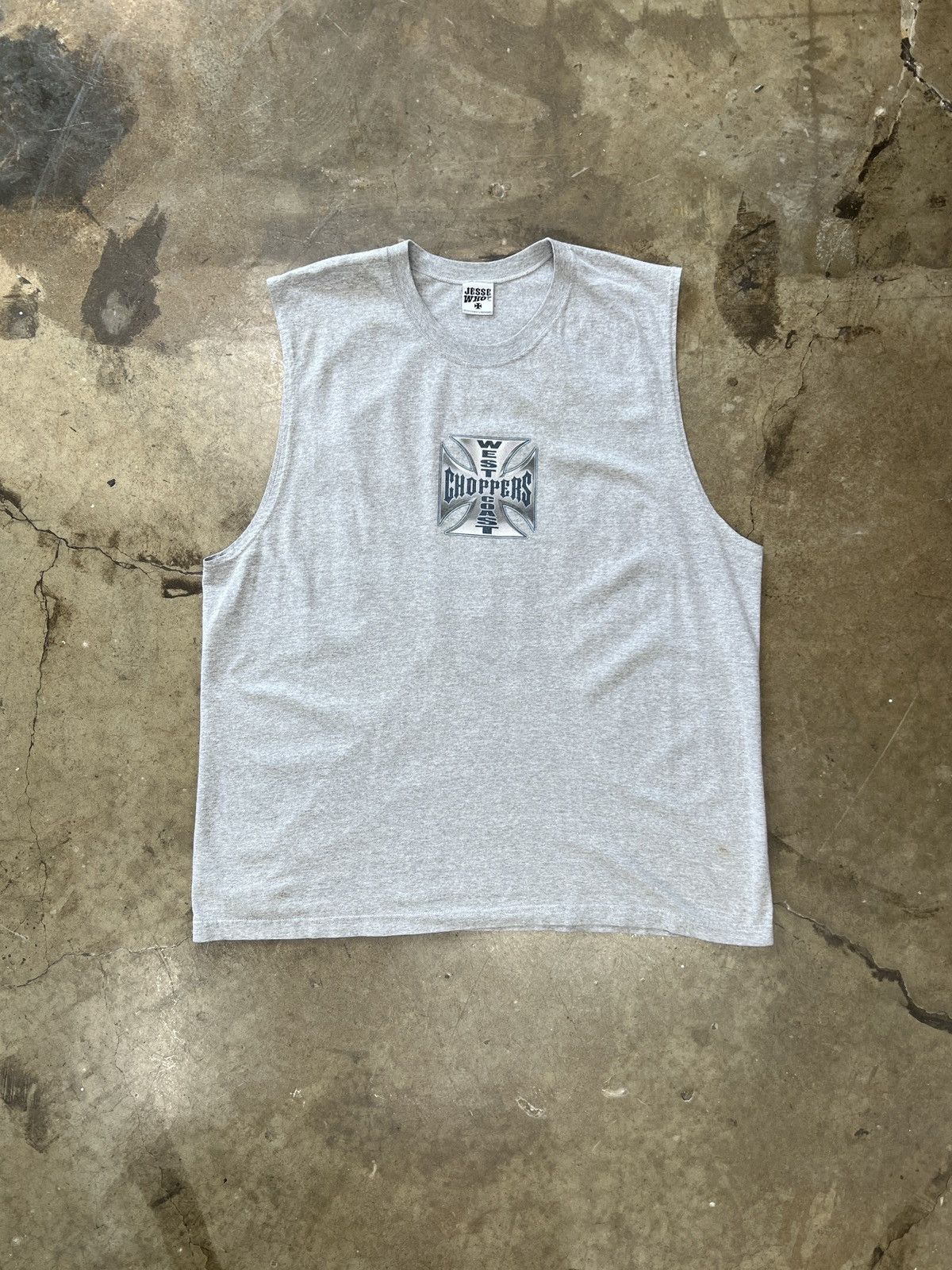 West Coast Choppers Vintage West Coast Choppers Cross Tee Cut Sleeve XXXL Size US XXL / EU 58 / 5 - 5 Thumbnail