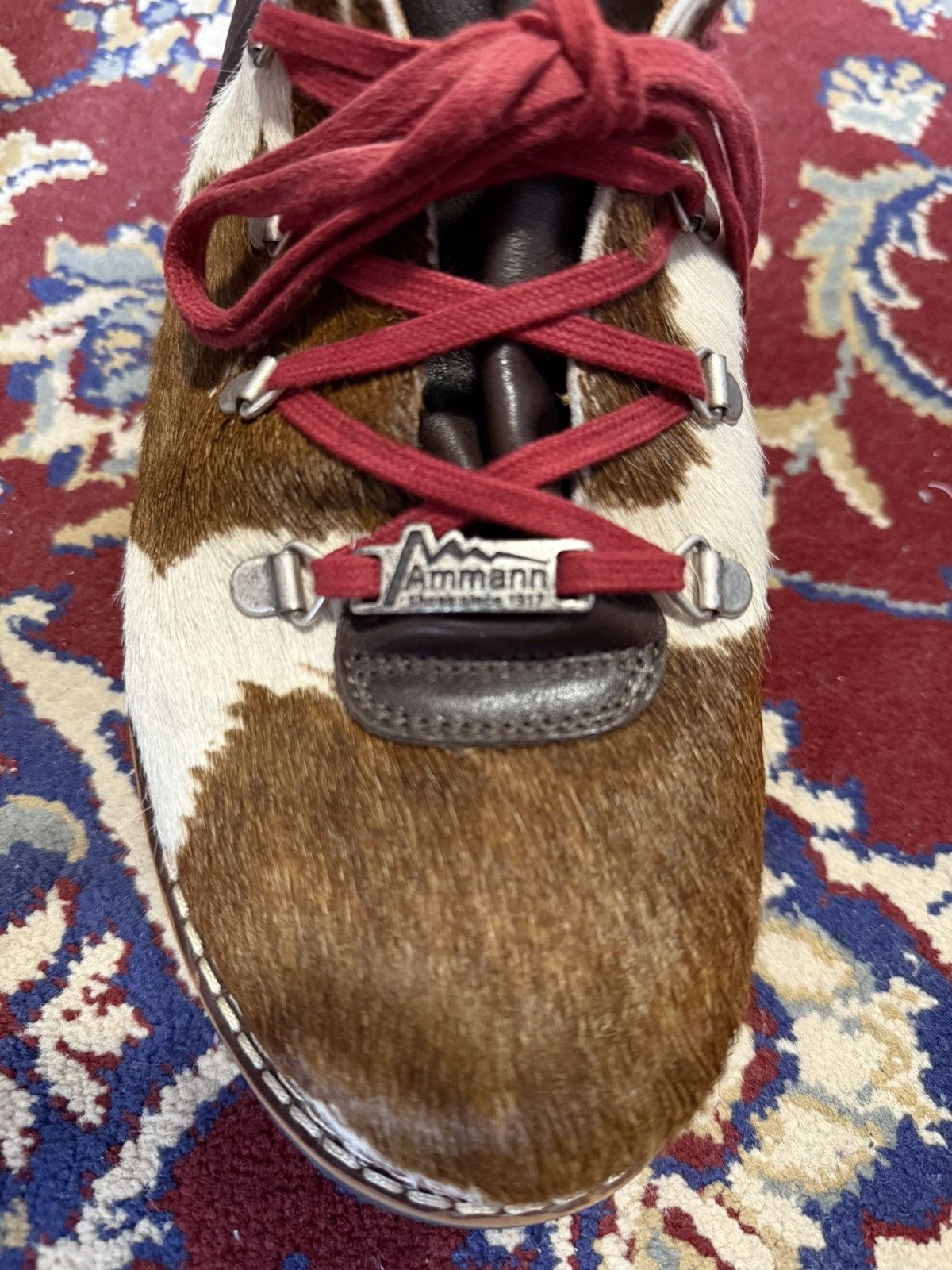 Genuine Leather Ammann Cow Fur Leather Boots Size 44 Mens Made in Italy Size US 10.5 / EU 43-44 - 14 Thumbnail