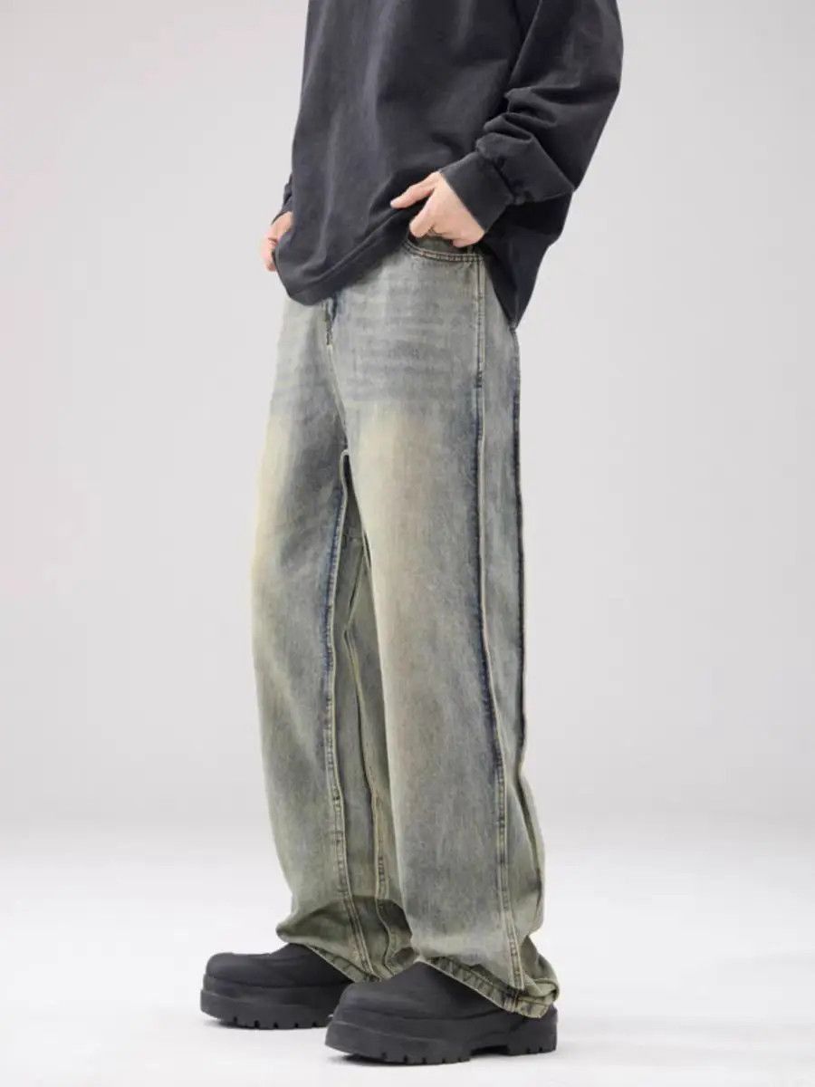 Japanese Brand American trend straight leg vintage cotton jeans Size US 30 / EU 46 - 5 Thumbnail