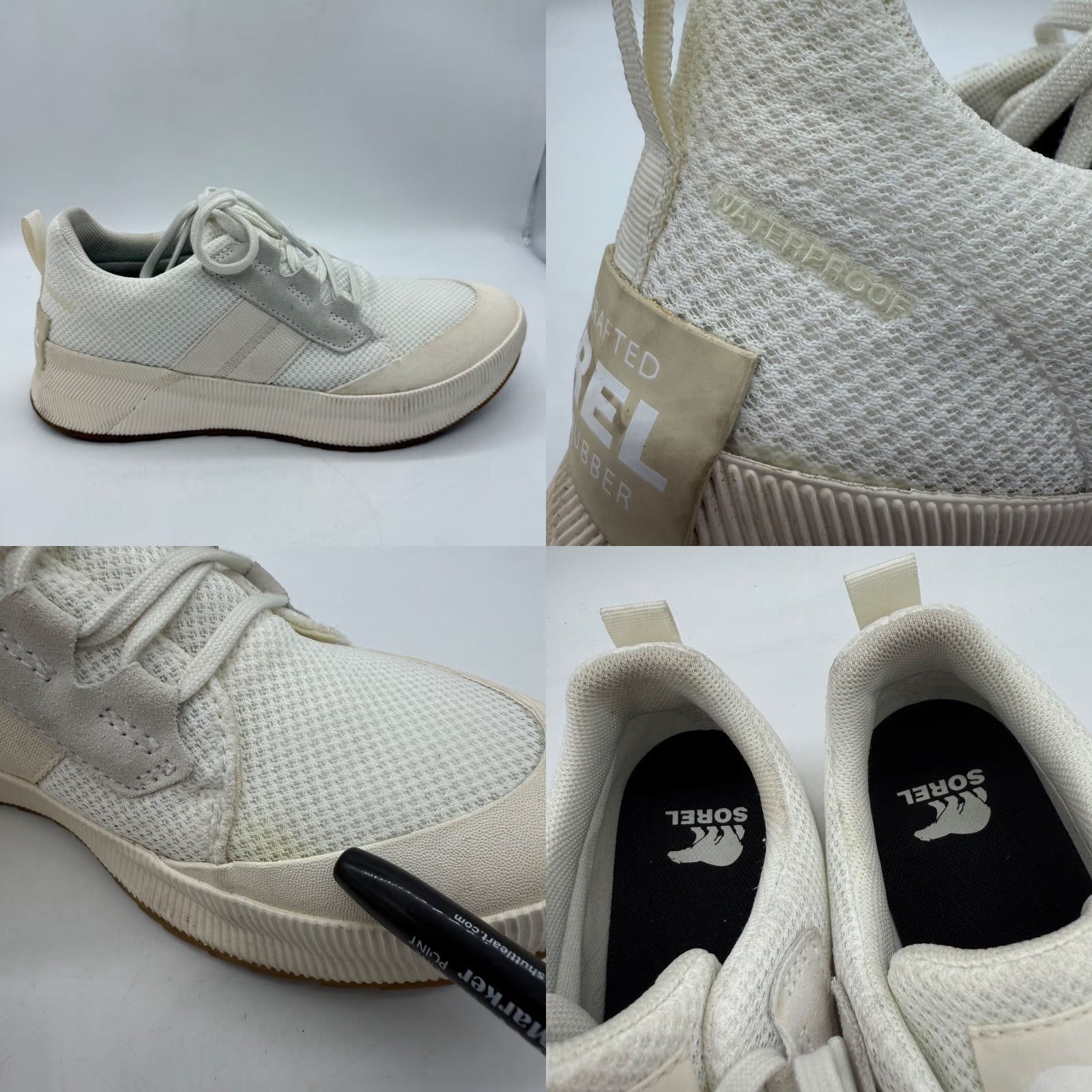 SOREL Sorel Womens Out 'N About III Waterproof Sneakers Size 9 White Low Top Lace Up Size M / US 6-8 / IT 42-44 - 8 Thumbnail