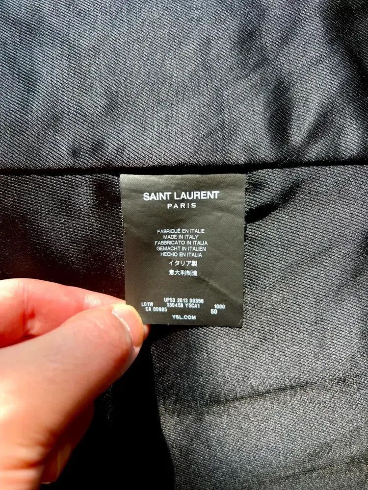 Saint Laurent Paris Saint Laurent Paris Sz 50 Saint Laurent Paris 13AW L01 Lam Size US M / EU 48-50 / 2 - 5 Thumbnail