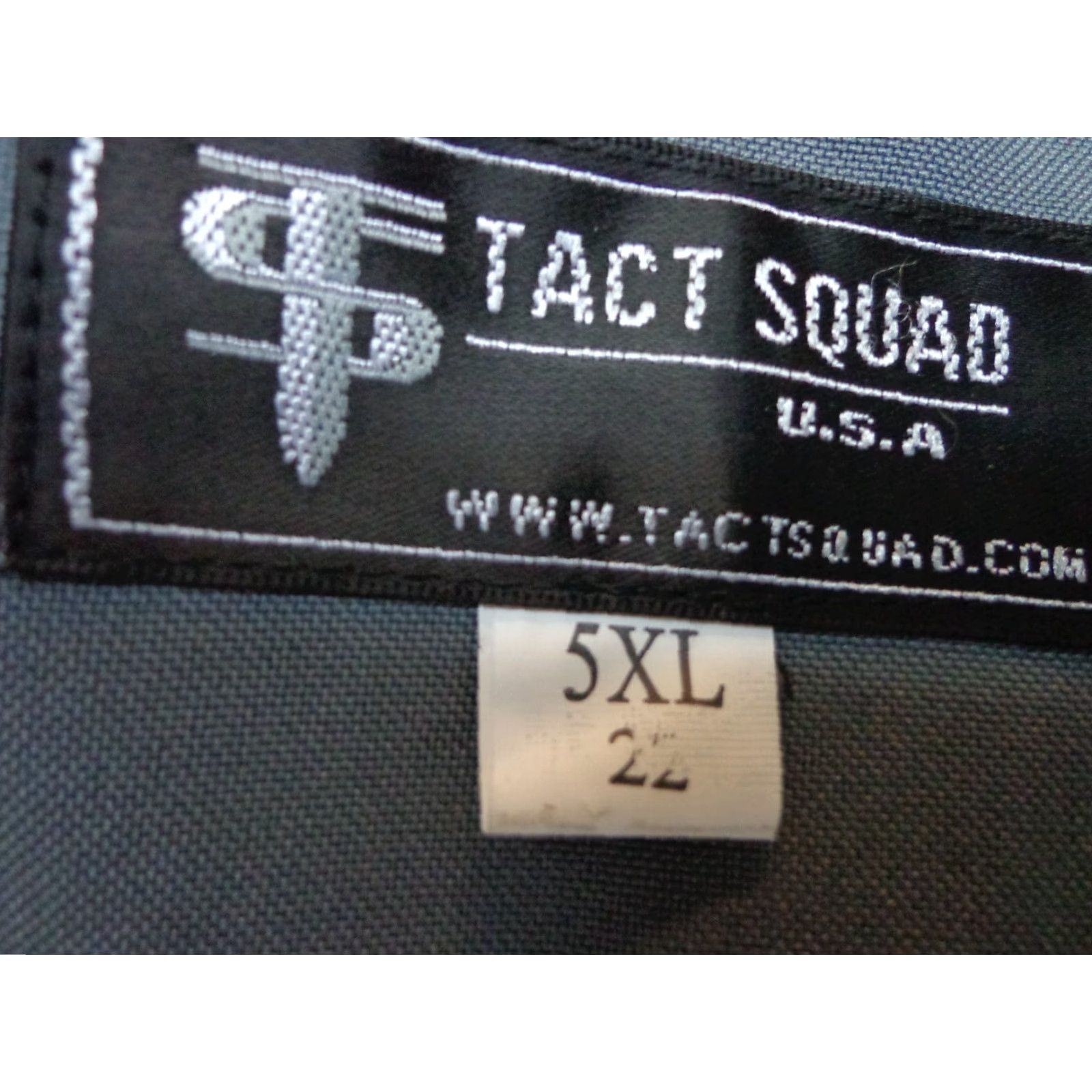 Vintage Tact Squad Shirt 5XL Gray Short Sleeve Uniform Men Size US XXL / EU 58 / 5 - 2 Thumbnail