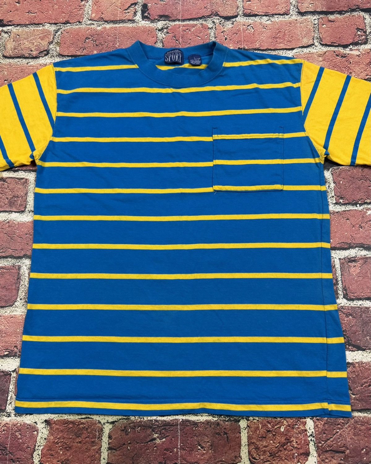 St. Johns Bay Vintage Striped Blank Tee Single Stitch St. John's Bay Sport Size US L / EU 52-54 / 3 - 2 Thumbnail