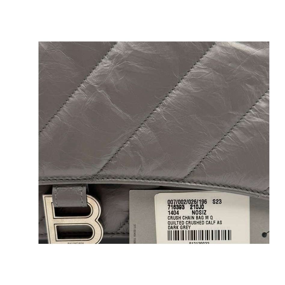 Balenciaga CC31 Size: OS / Crush Chain Bag in Grey Size ONE SIZE - 11 Thumbnail