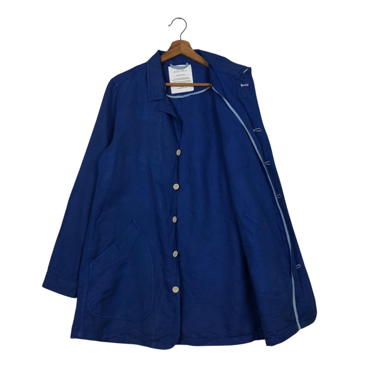 Japanese Brand 📌Rich Blue Vintage Chore Jacket Slick Issey Miyake Size US M / EU 48-50 / 2 - 12 Thumbnail