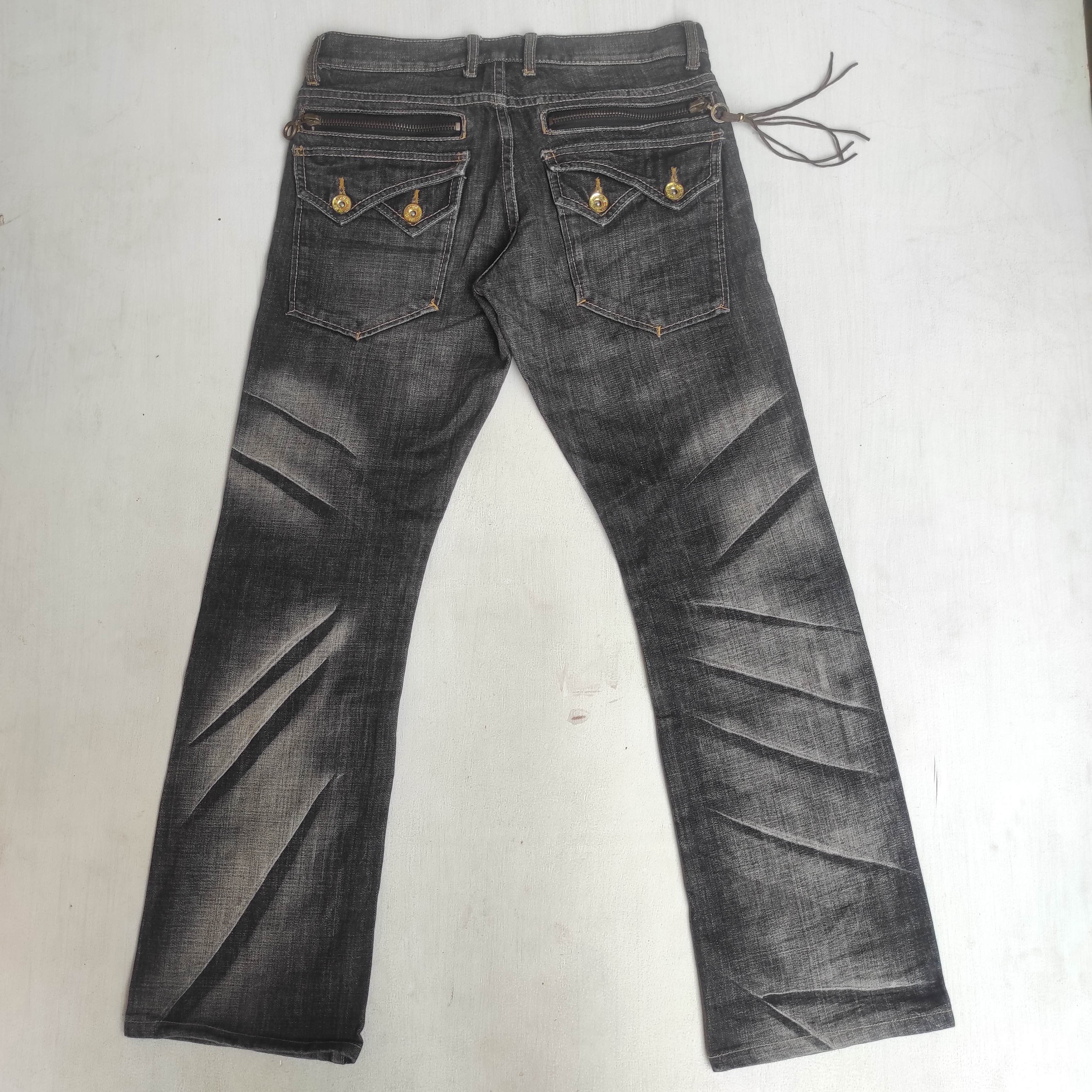 Hysteric Glamour Vintage Gold Line Apestein Rare Design Flare Jeans Size US 30 / EU 46 - 13 Thumbnail