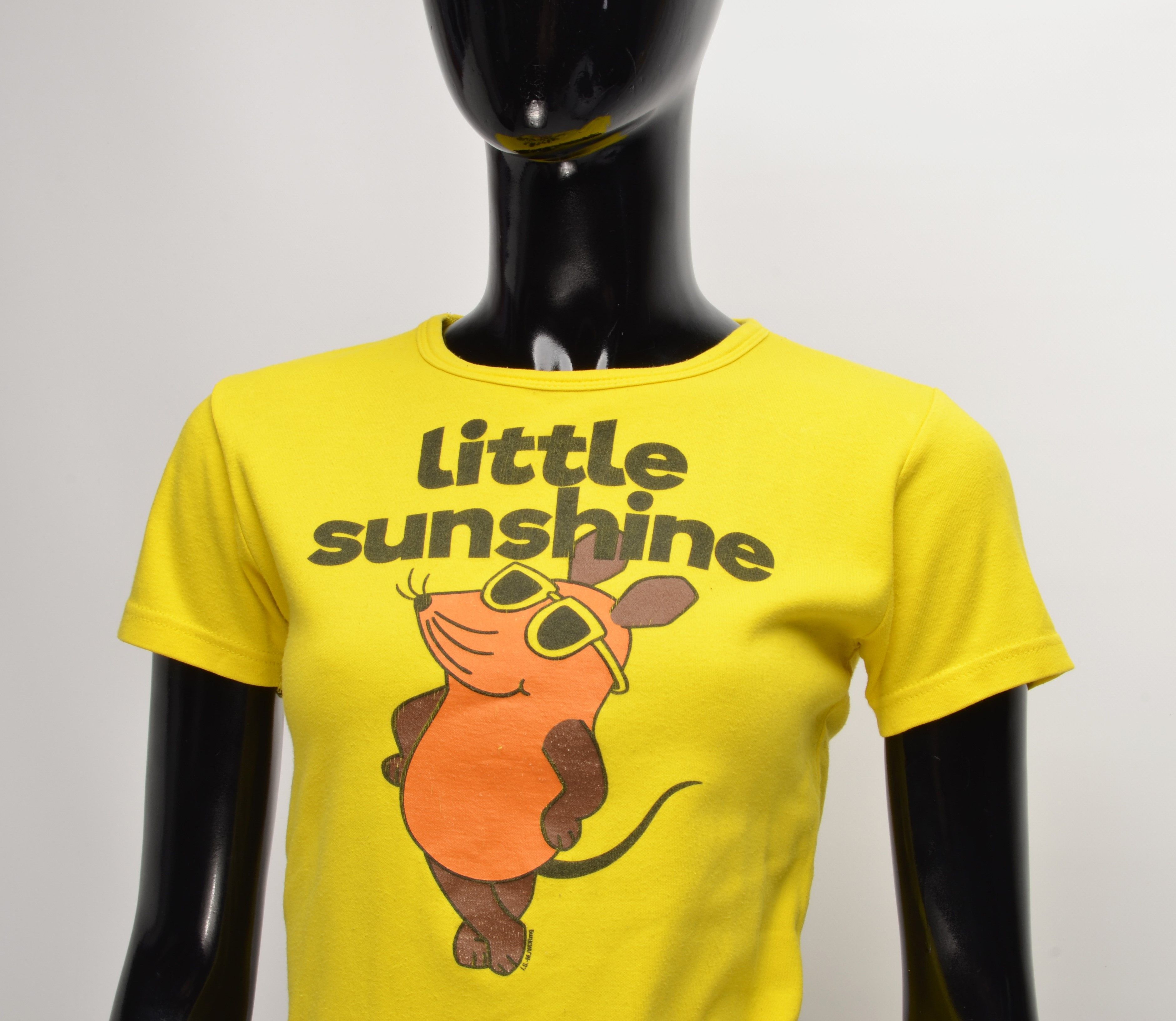 Vintage Vintage Little Sunshine Kidcore Y2K Printed T-shirt Size XS / US 0-2 / IT 36-38 - 2 Thumbnail