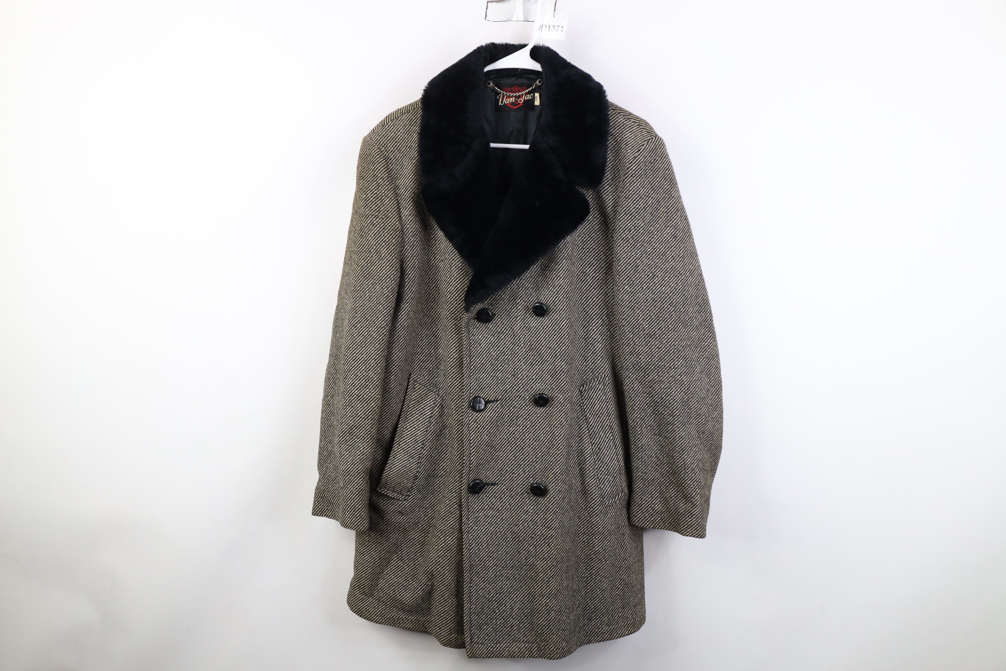 Vintage Vintage 60s 70s Lined Whipcord Rancher Overcoat Jacket USA Size US L / EU 52-54 / 3 - 1 Thumbnail