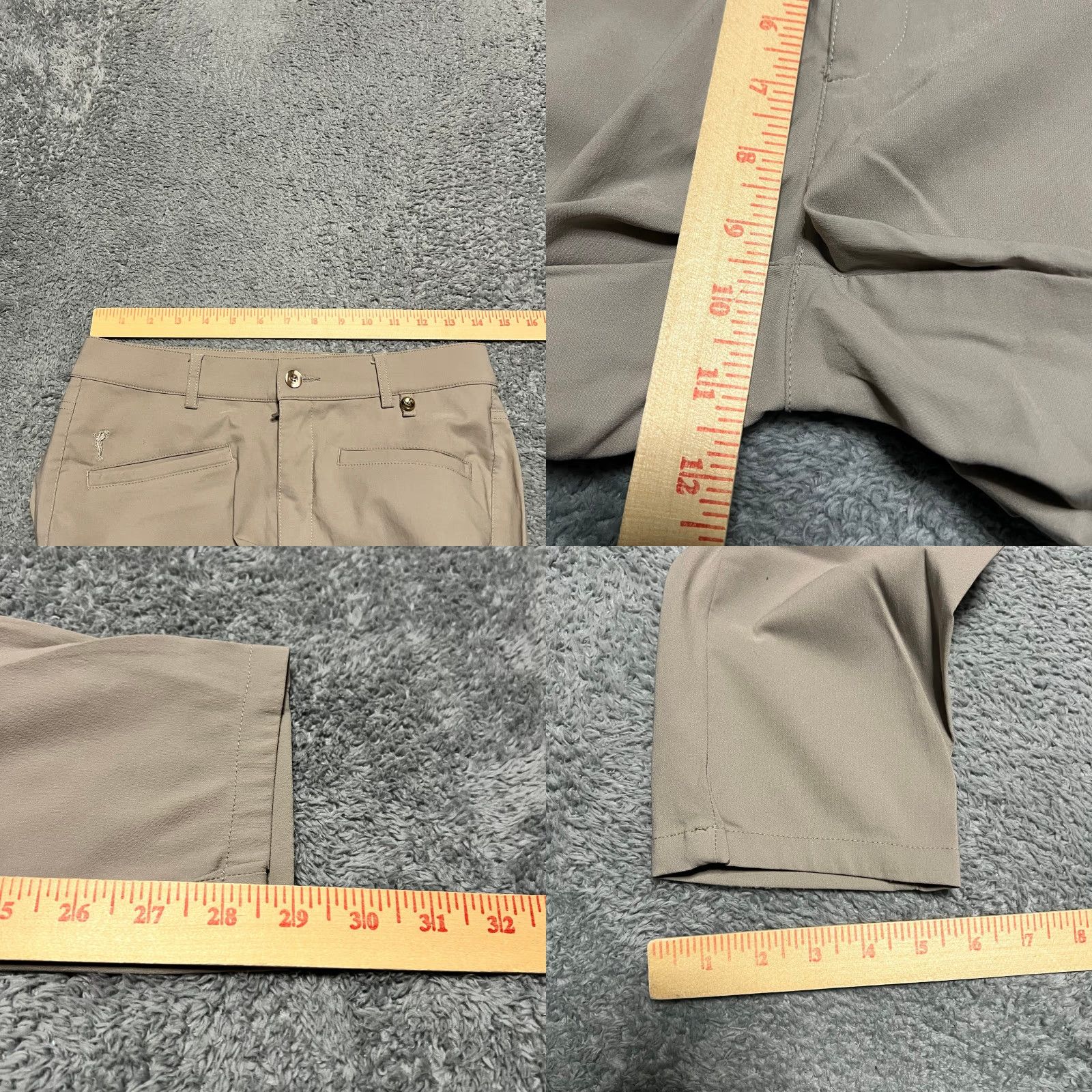 Vintage Golfino Pants Womens 6 Beige Tan Performance Nylon Blend Chino Regular 28x28.5 Womens Beige Tan Golfino Pants Size 28" / US 6 / IT 42 - 8 Thumbnail