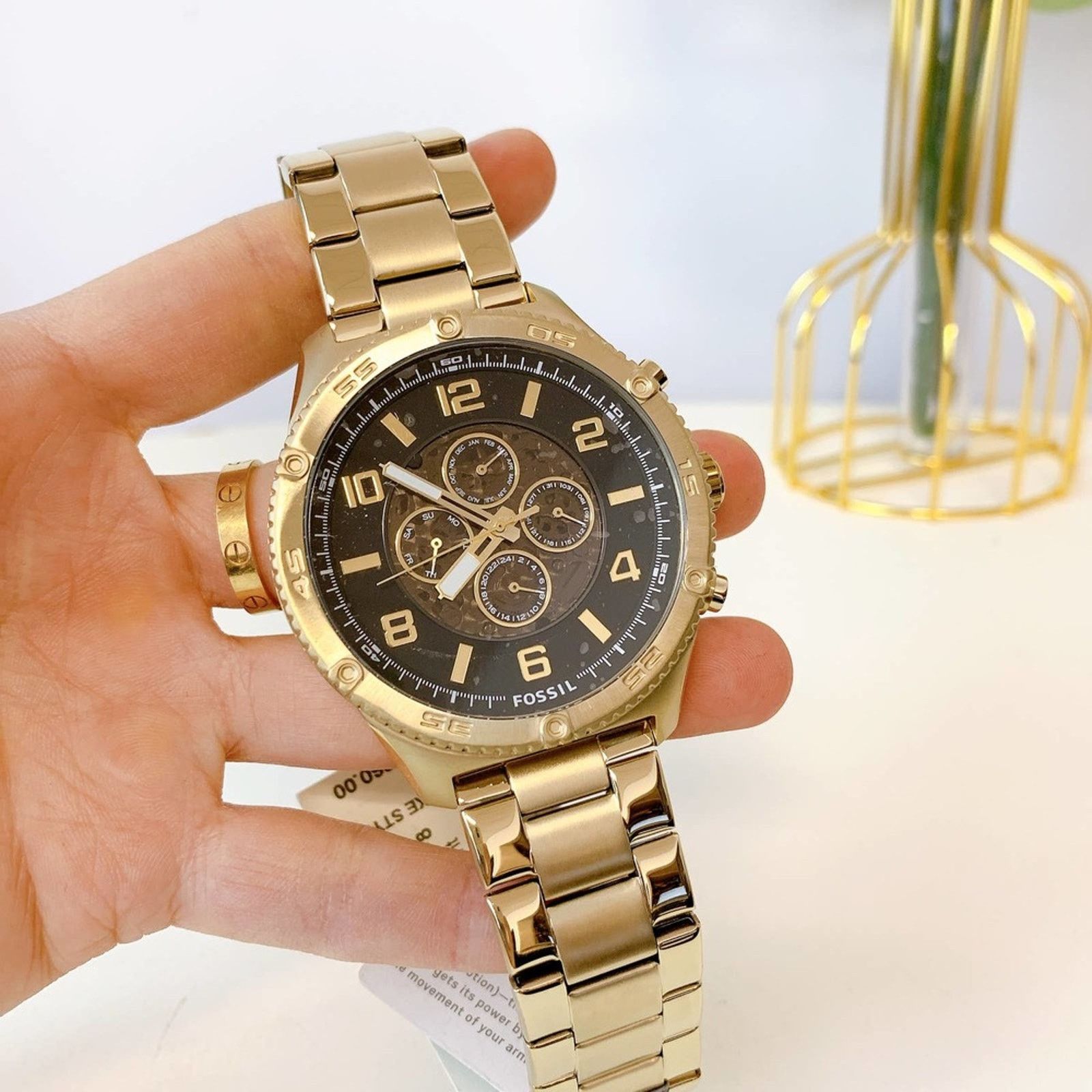 Fossil Fossil BQ2667 Brox Automatic Gold-Tone Stainless Steel Watch Size ONE SIZE - 2 Thumbnail