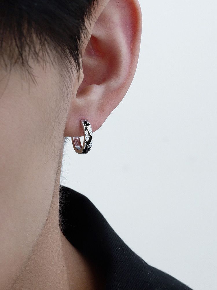 Jewelry × Sterling Silver One pairs Modern Earrings Gothic Punk Chrome Jewelry Spike Size ONE SIZE - 2 Thumbnail