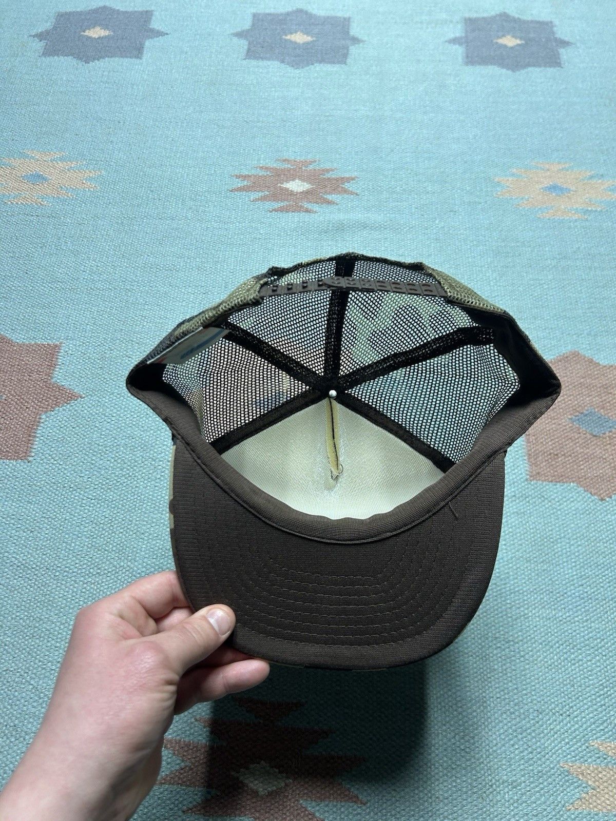Vintage Vintage trucker hat camo Antioch Tree Farm Michigan snapback Size ONE SIZE - 5 Thumbnail