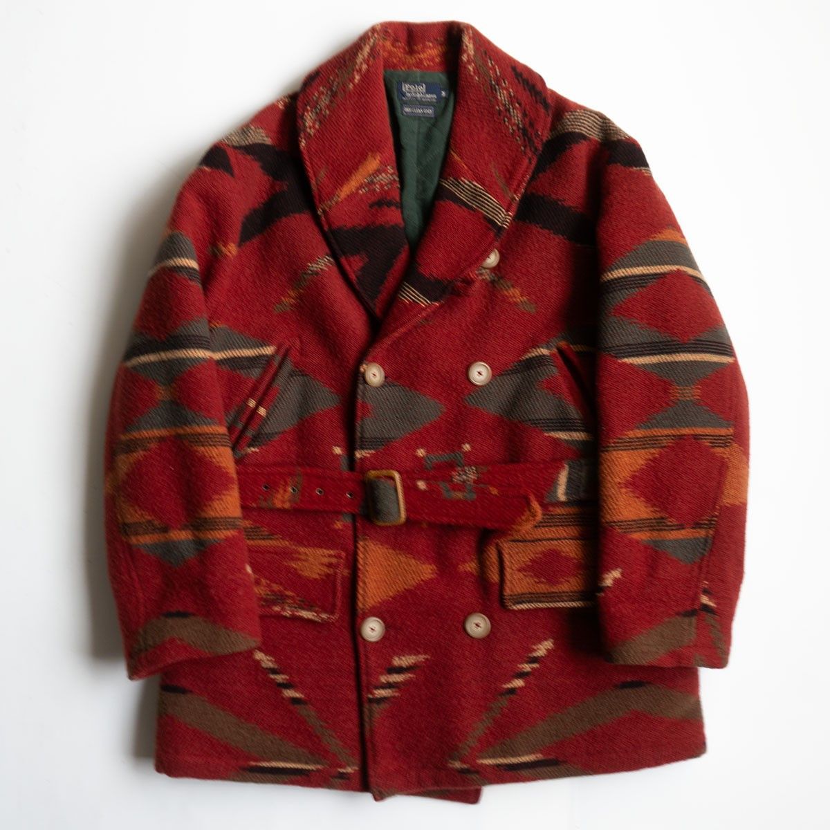 Polo Ralph Lauren POLO RALPH LAUREN Native Pattern Wool P-Coat Size M Size US M / EU 48-50 / 2 - 1 Thumbnail