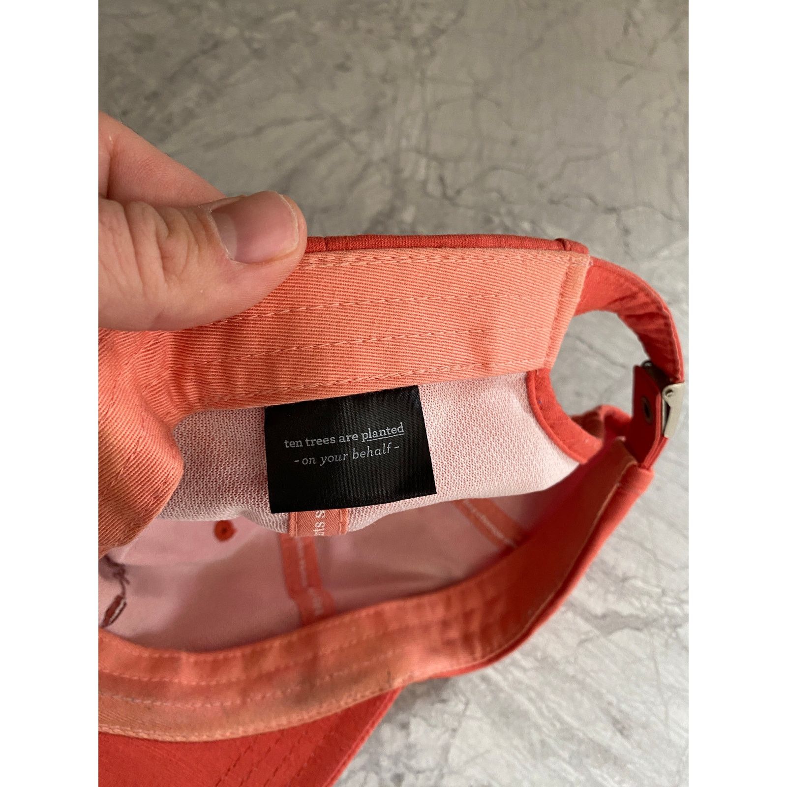 tentree 10Tree Salmon Colored Strapback Adjustable Hat Size ONE SIZE - 7 Thumbnail